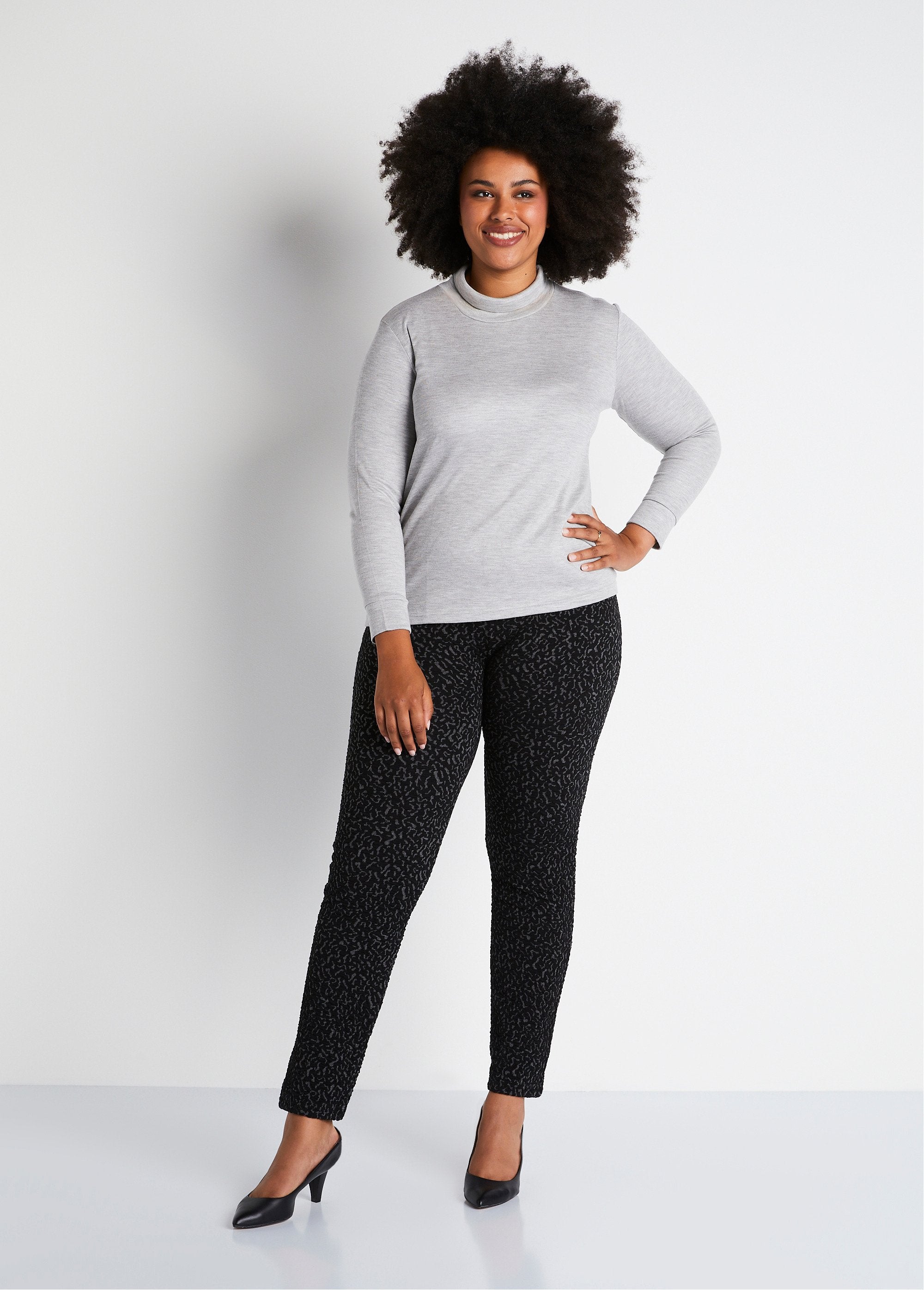 Leggings_de_cintura_elástica_lisa_ou_bicolor_Cinza_e_preto_SF1_curvy