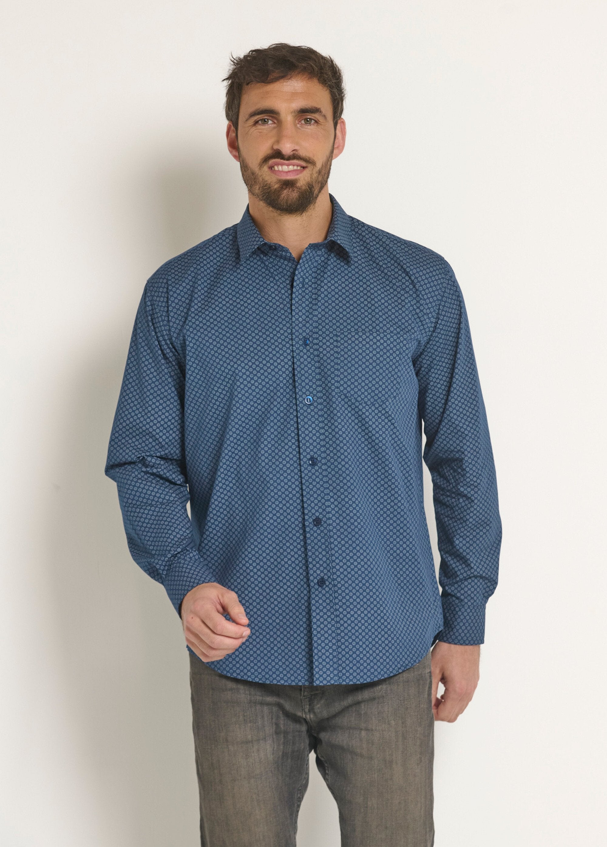 Camisa_xadrez_de_algodão_chique_Marine_FA1_slim