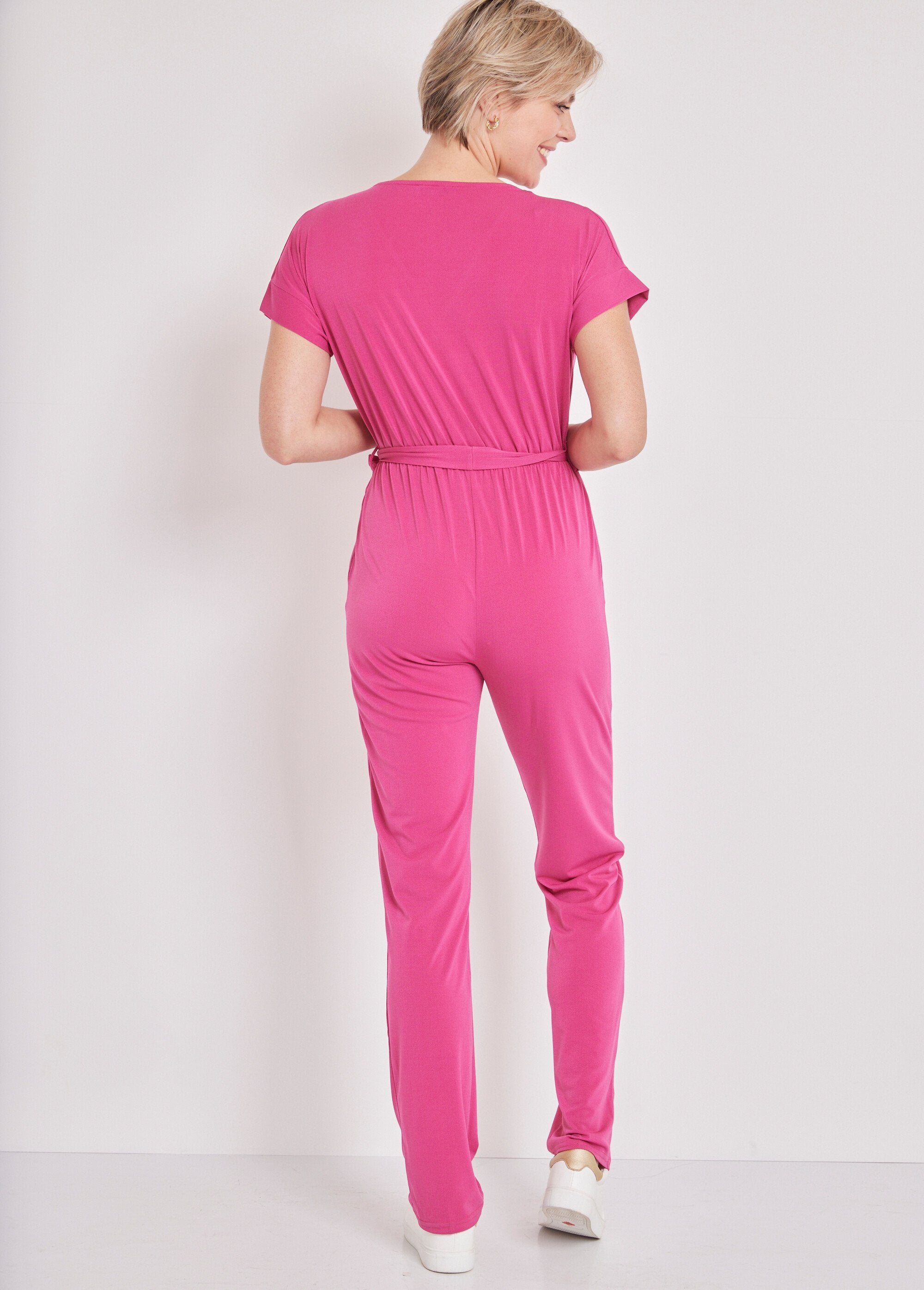 Combinaison_pantalon_maille_extensible_Fuchsia_DO1_slim