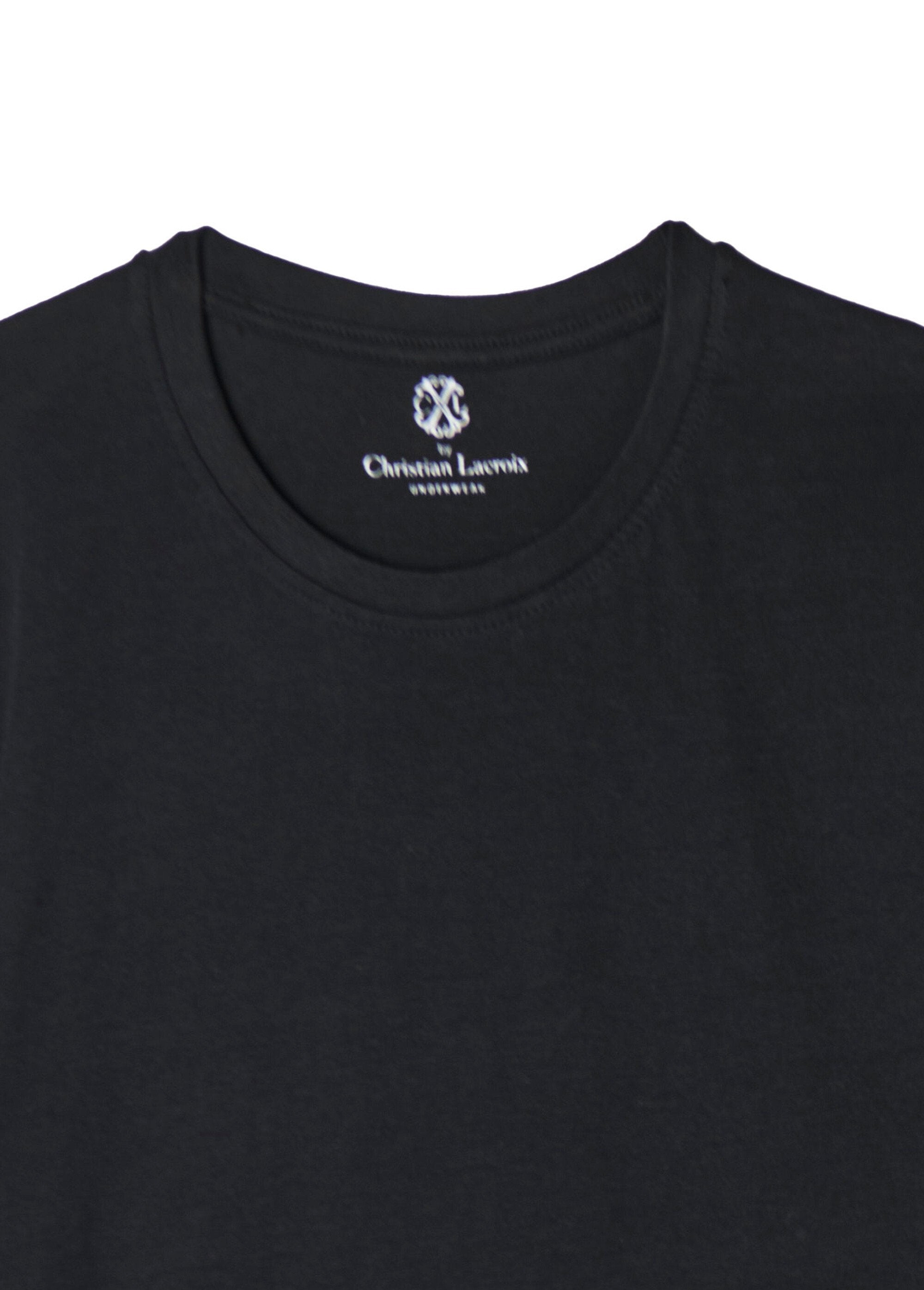 CXL_por_Christian_Lacroix®_-_Camiseta_de_algodão_puro_Noir_DE1_slim