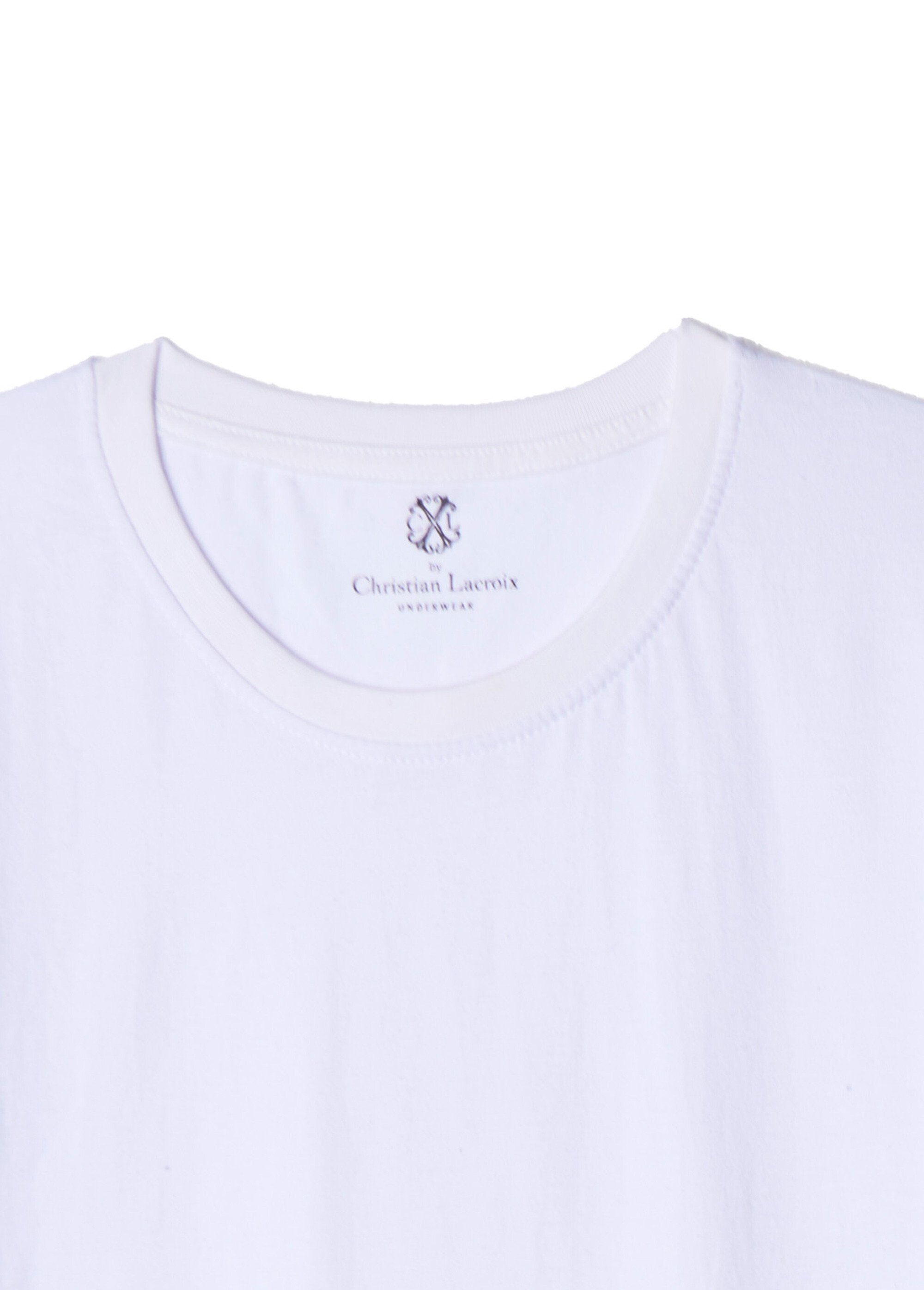 CXL_por_Christian_Lacroix®_-_Camiseta_de_algodão_puro_Blanc_DE1_slim