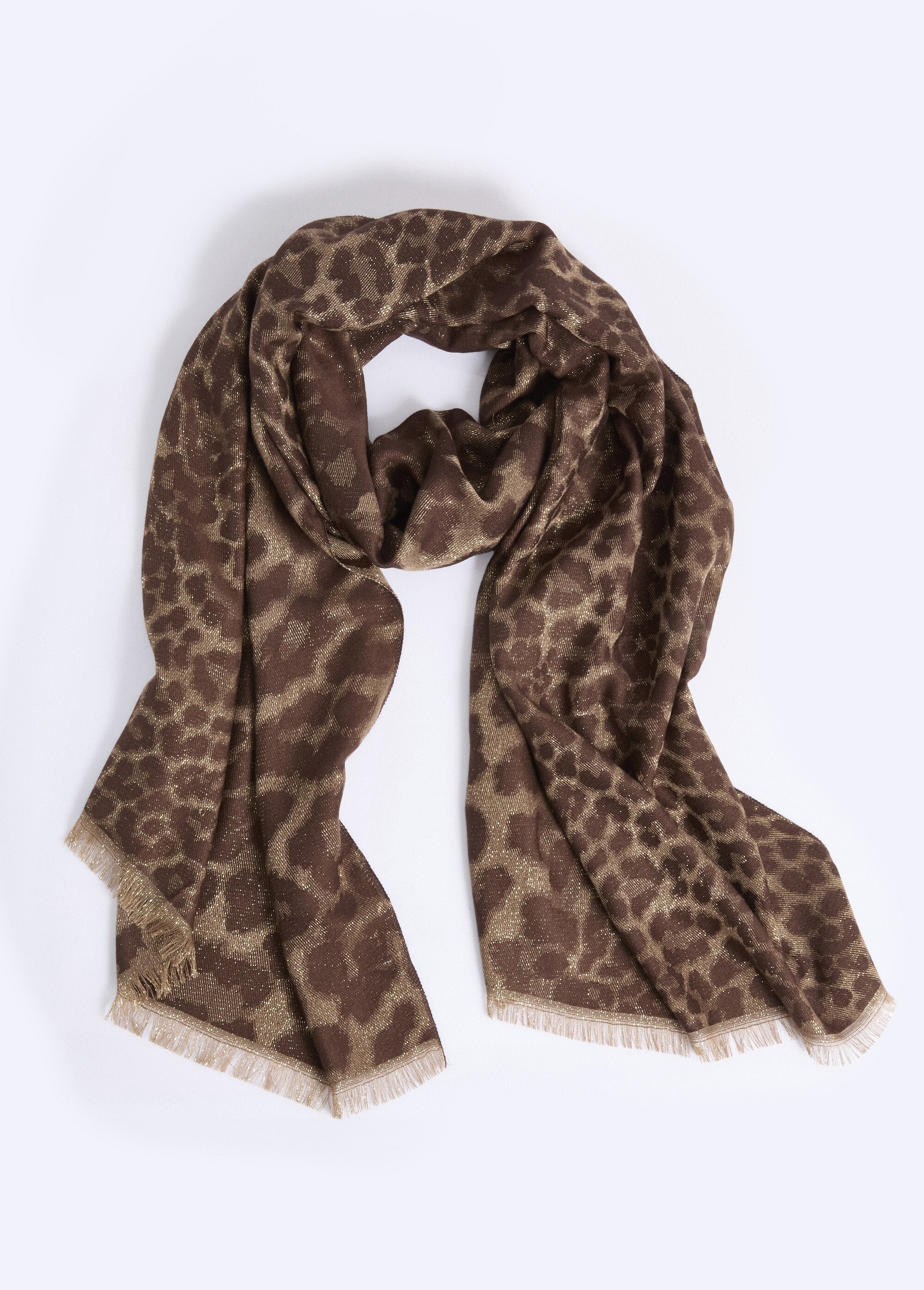 Echarpe_fine_motif_animalier_métallisé_Cafe_FA1_slim
