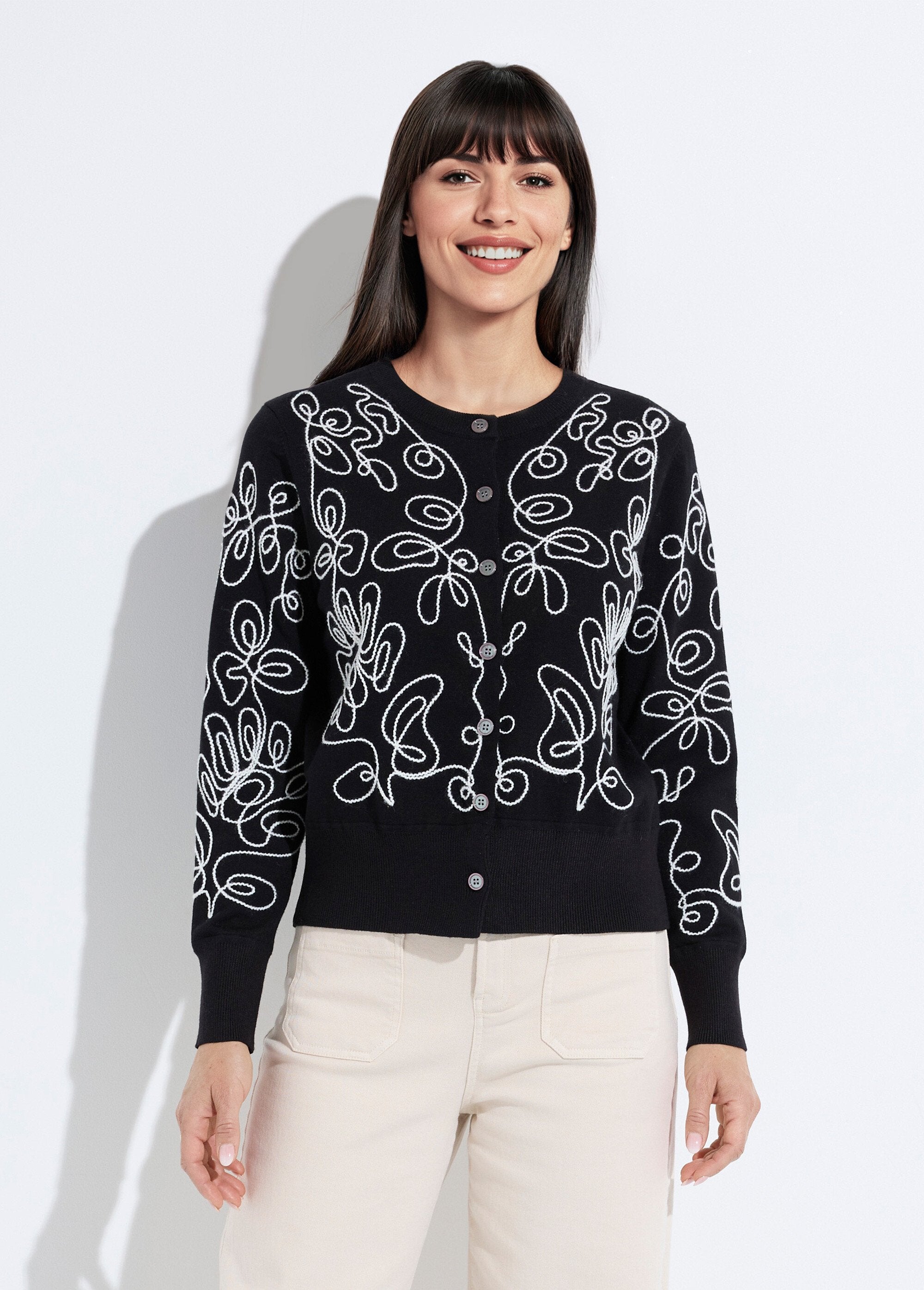 Colete_cardigan_curto_bordado_com_botões_Noir_et_ecru_FA1_slim