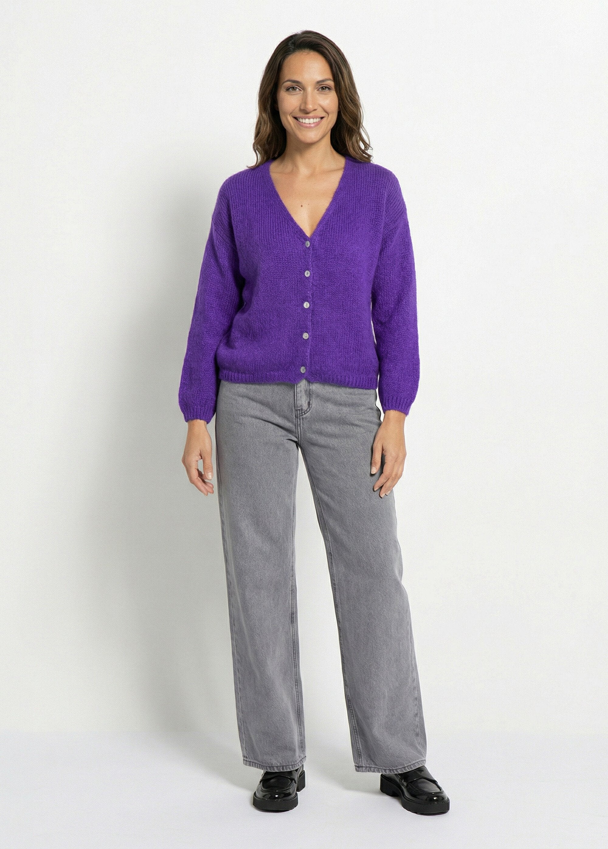 Gilet_chaud_col_V_en_maille_mohair_Violet_SF1_slim