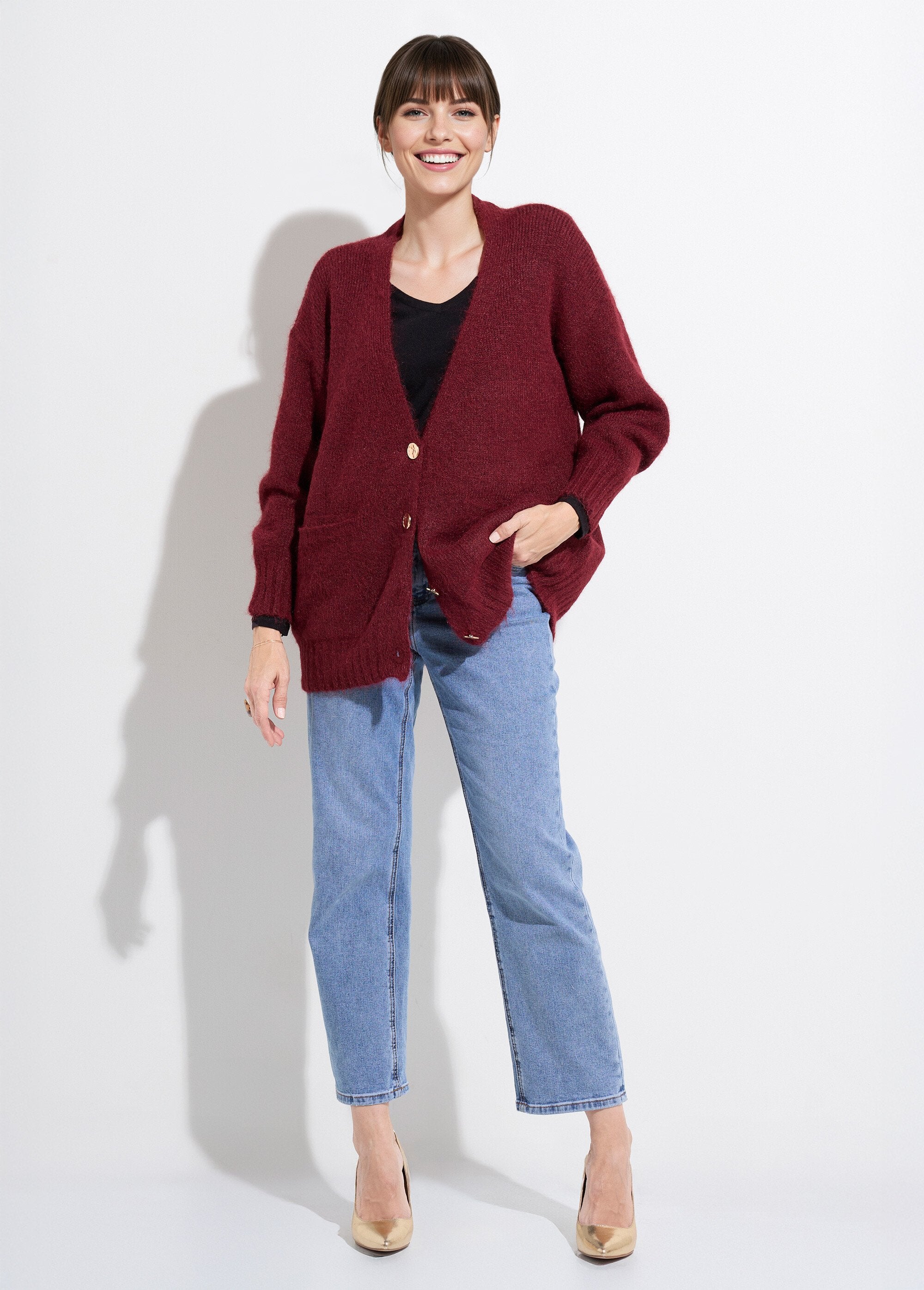 Gilet_long_chaud_avec_laine_et_boutons_métal_Bordeaux_SF1_slim