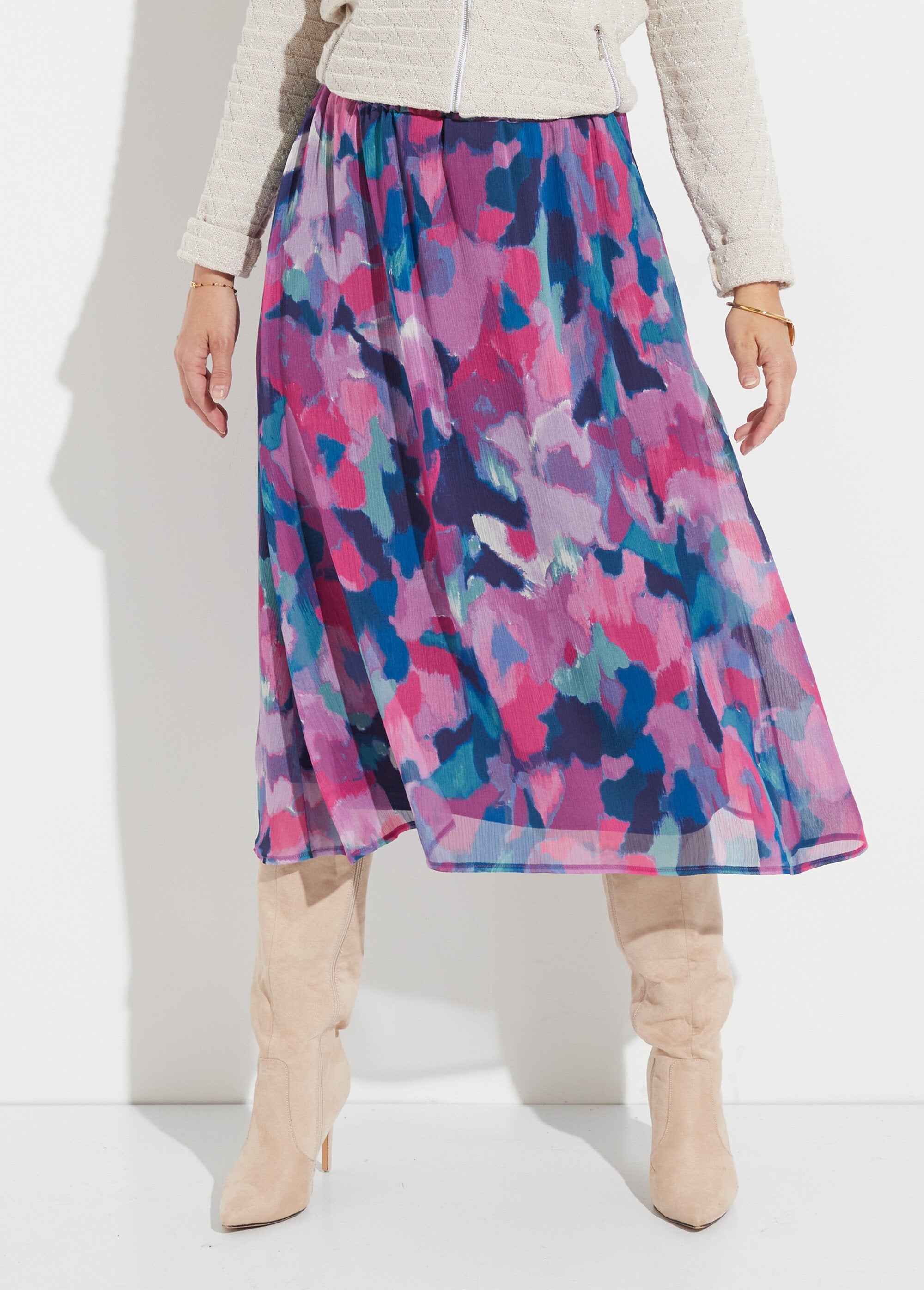 Jupe_longue_voile_imprimé_taille_élastiqué_Multicolore_FA1_slim