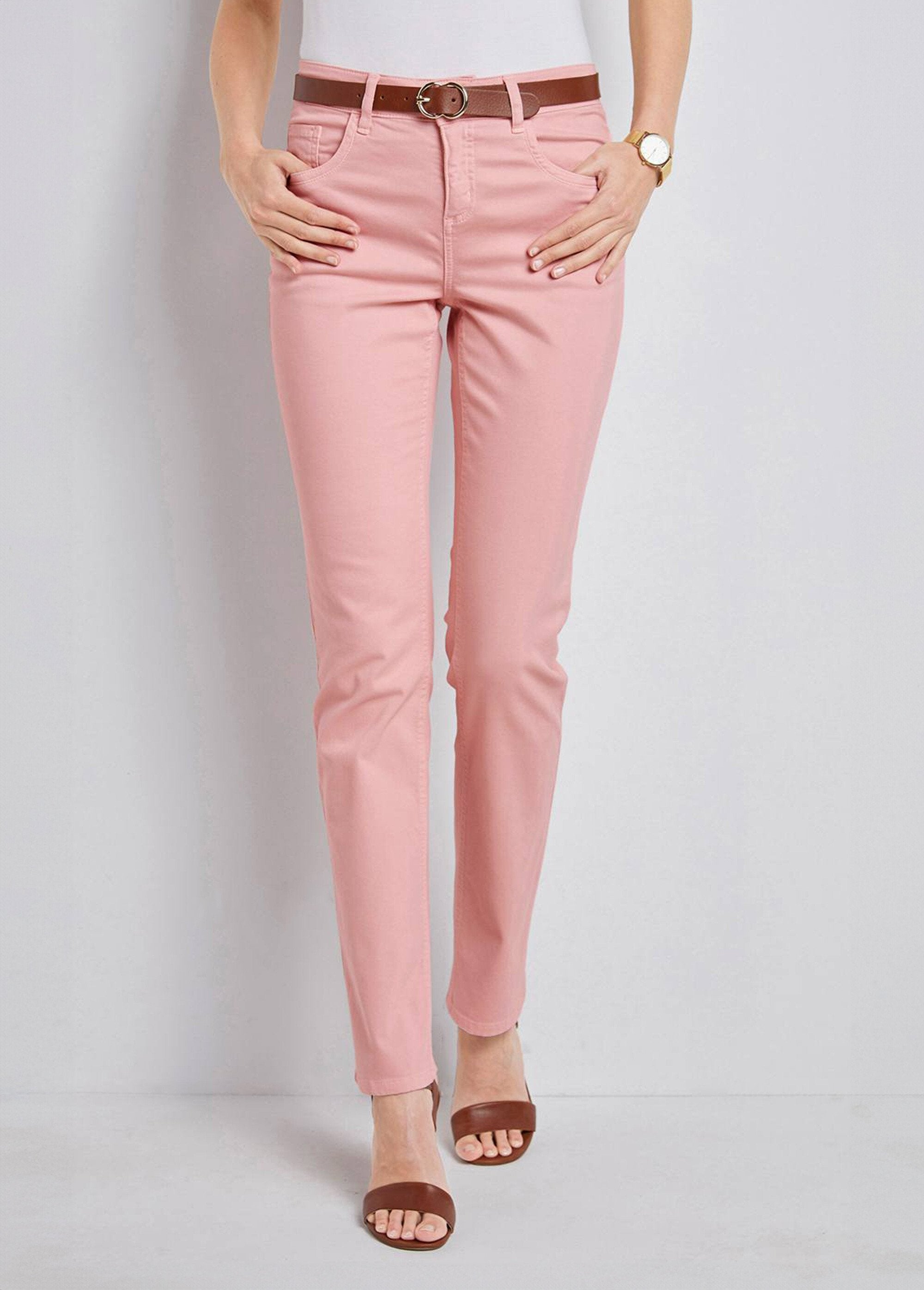 Le_pantalon_5_poches_brodé_Rose_FA1_slim