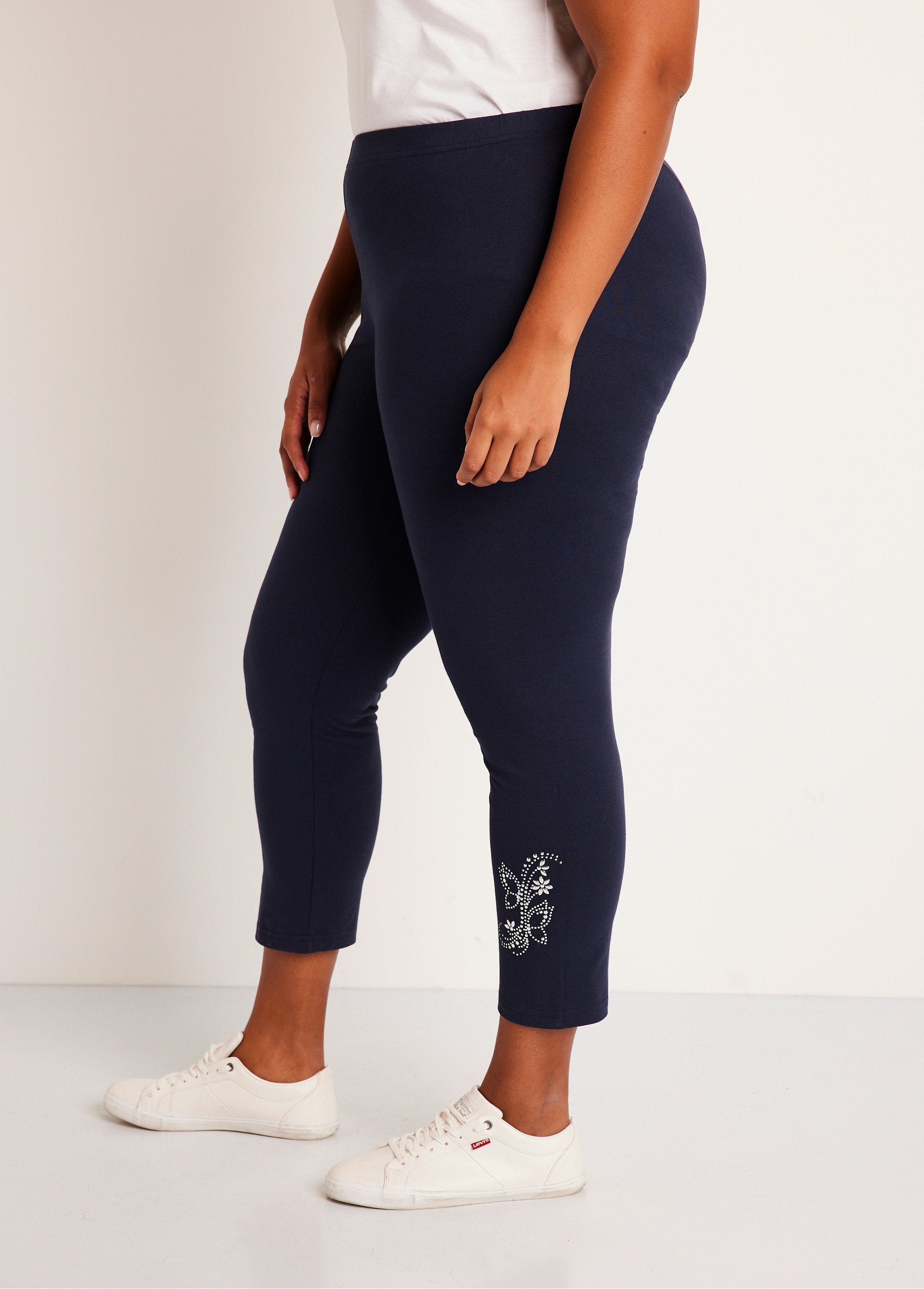 Legging_curta_lisa_com_cós_elástico_Marinho_DR1_curvy