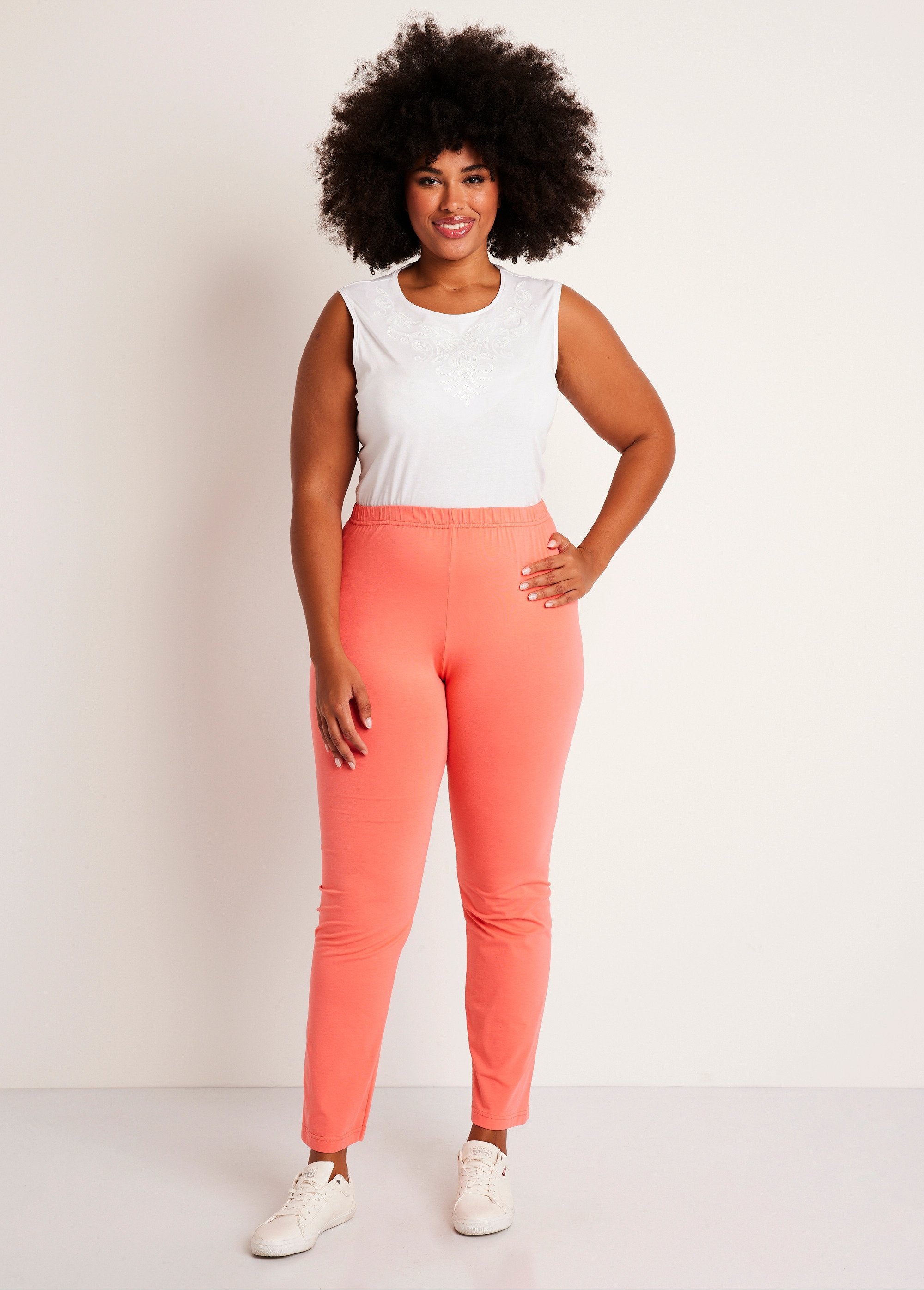 Leggings_de_cintura_elástica_em_jersey_de_algodão_Coral_SF1_curvy