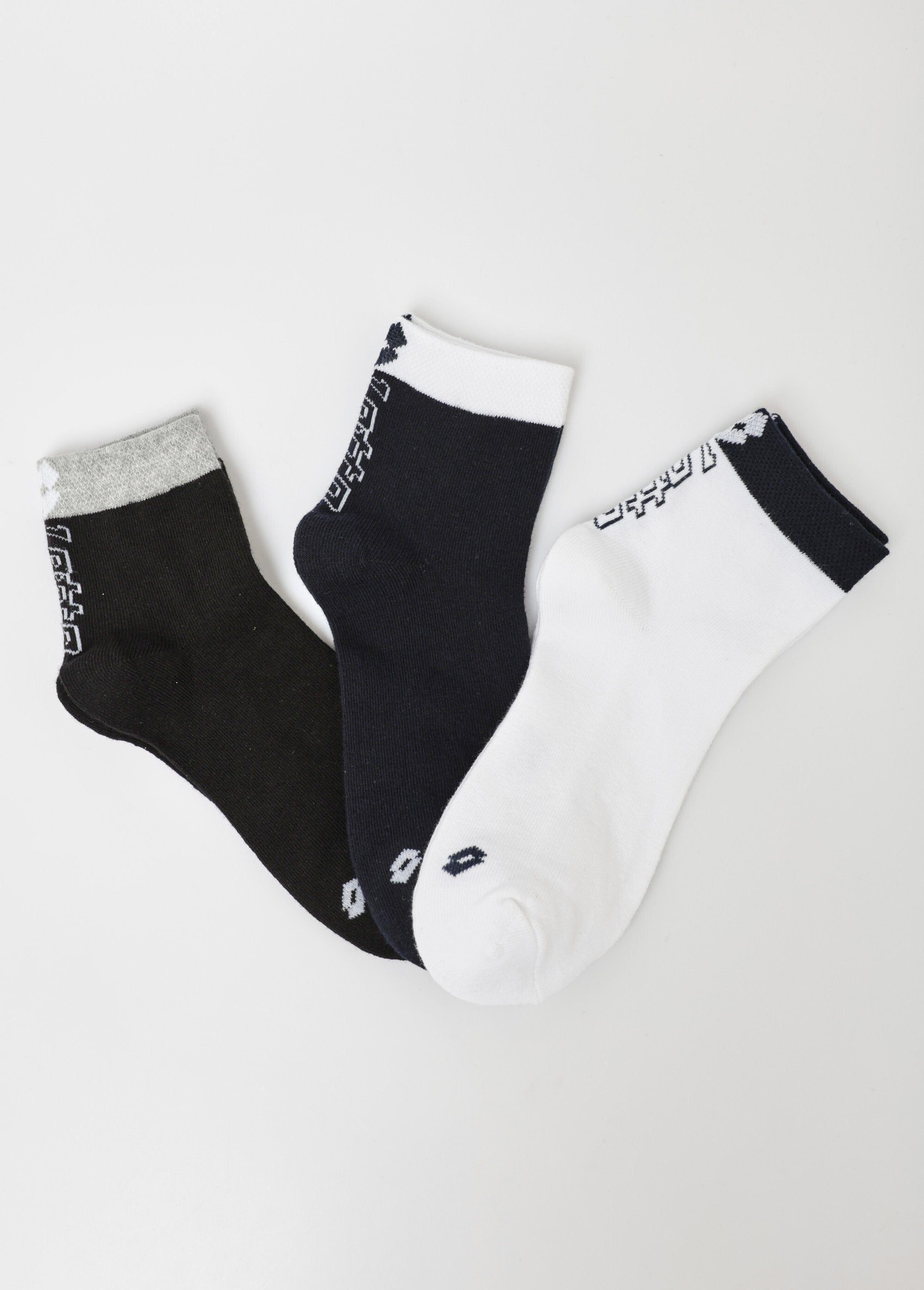 Pacote_de_3_meias_bicolores_com_logotipo,_sortidas_Assortis_noir_FA1_slim