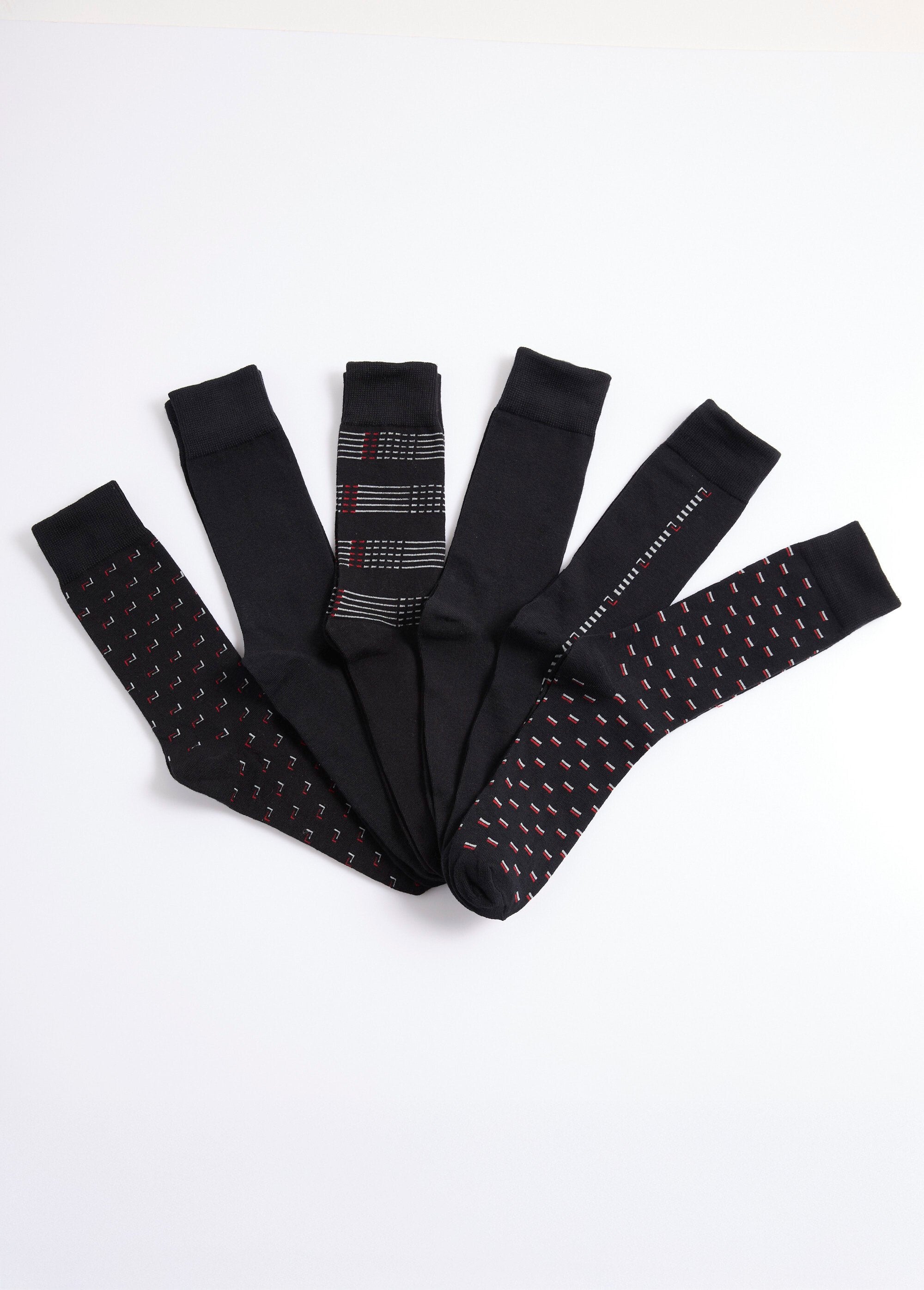 Pacote_de_6_meias_clássicas_Assortis_noir_FA1_slim
