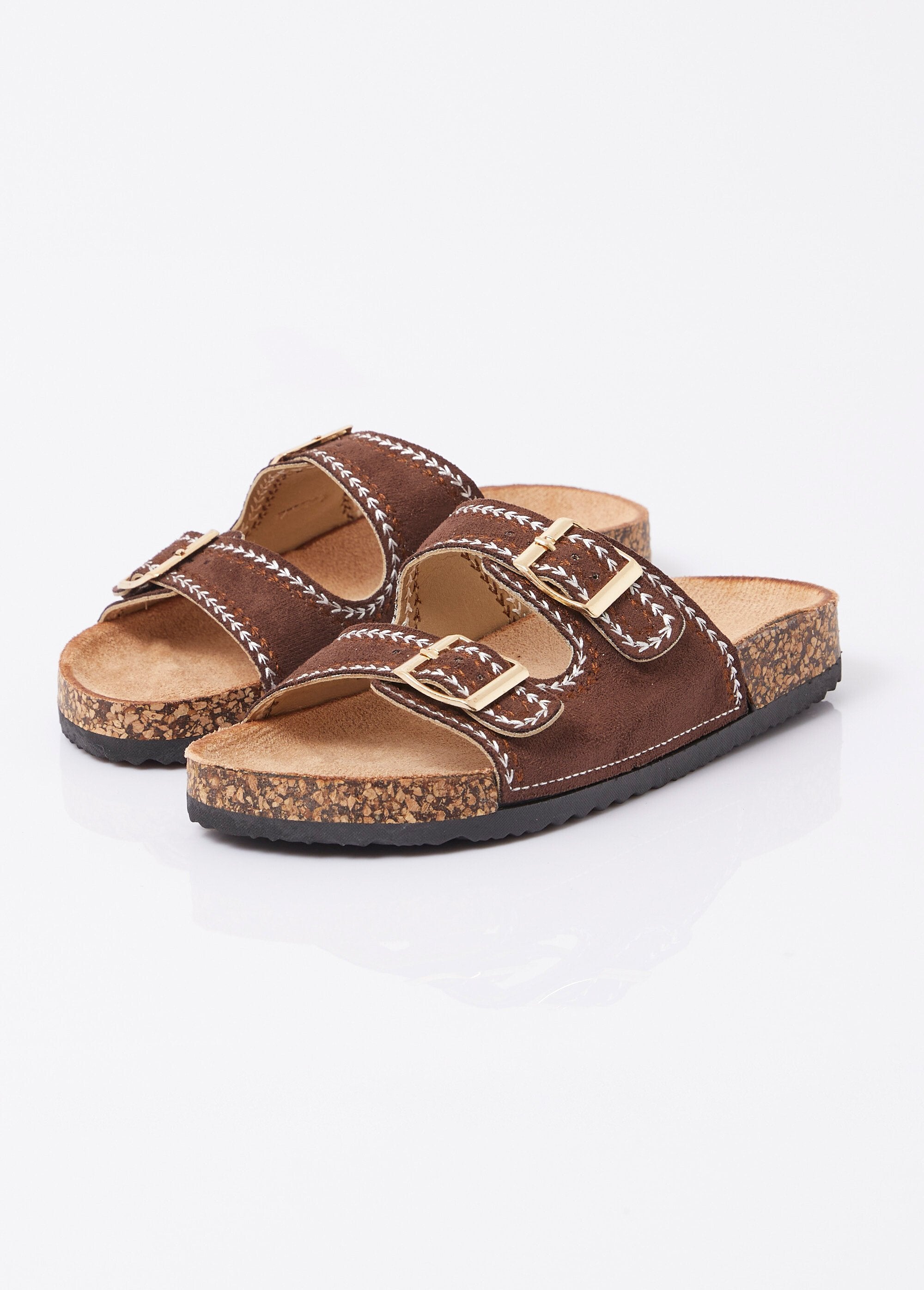 Mules_folk_à_boucles,_semelle_type_liège_Marron_DE1_slim