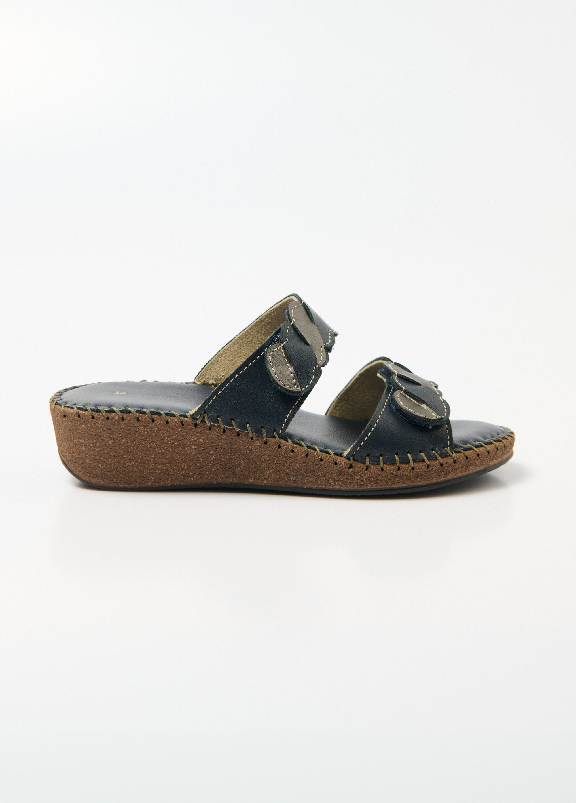 Mules_scratchées_compensées_cuir_largeur_confort_Marine_DR1_slim