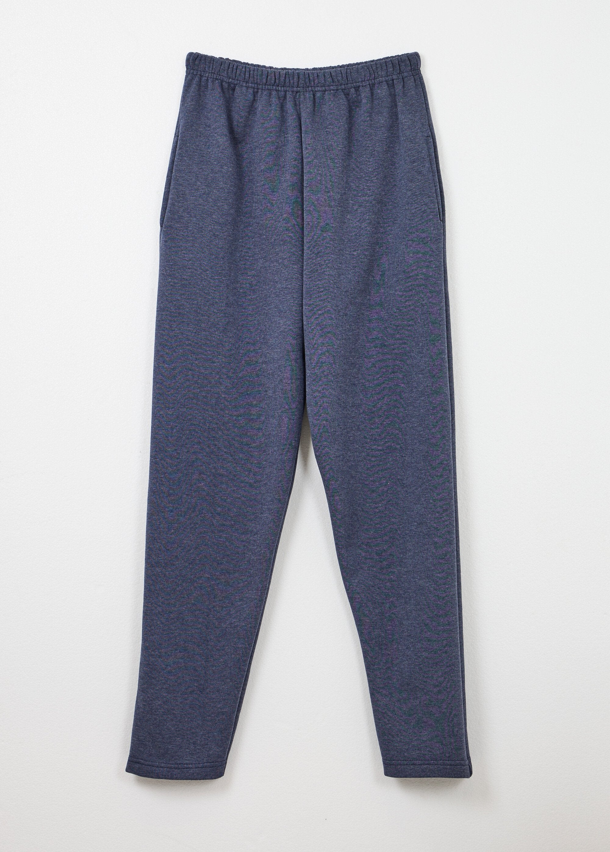 Calças_de_corrida_de_lã_com_cós_elástico_Bleu_grise_AP1_slim