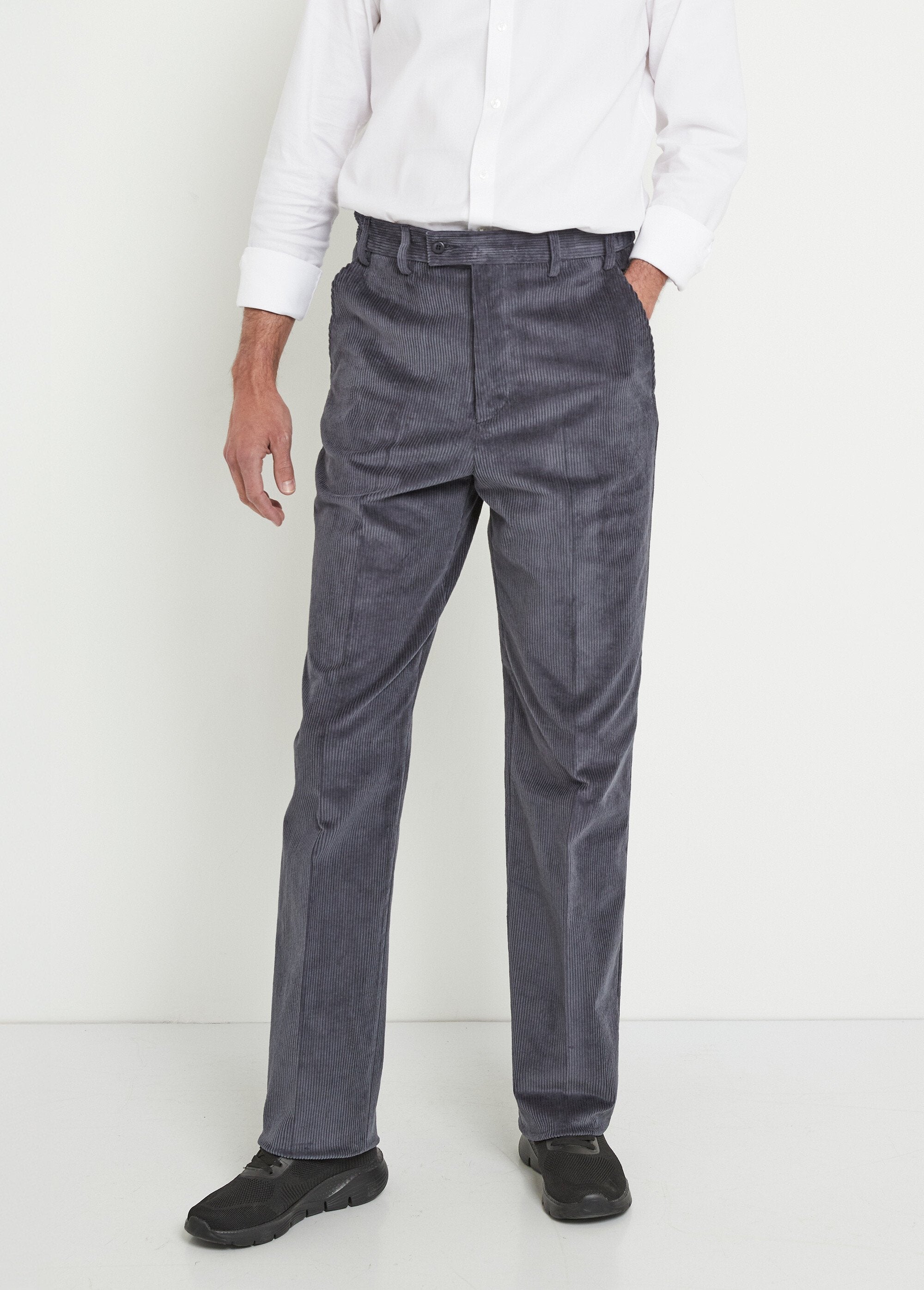 Calça_reta_com_cós_elástico_confortável_Velours_marine_FA1_slim
