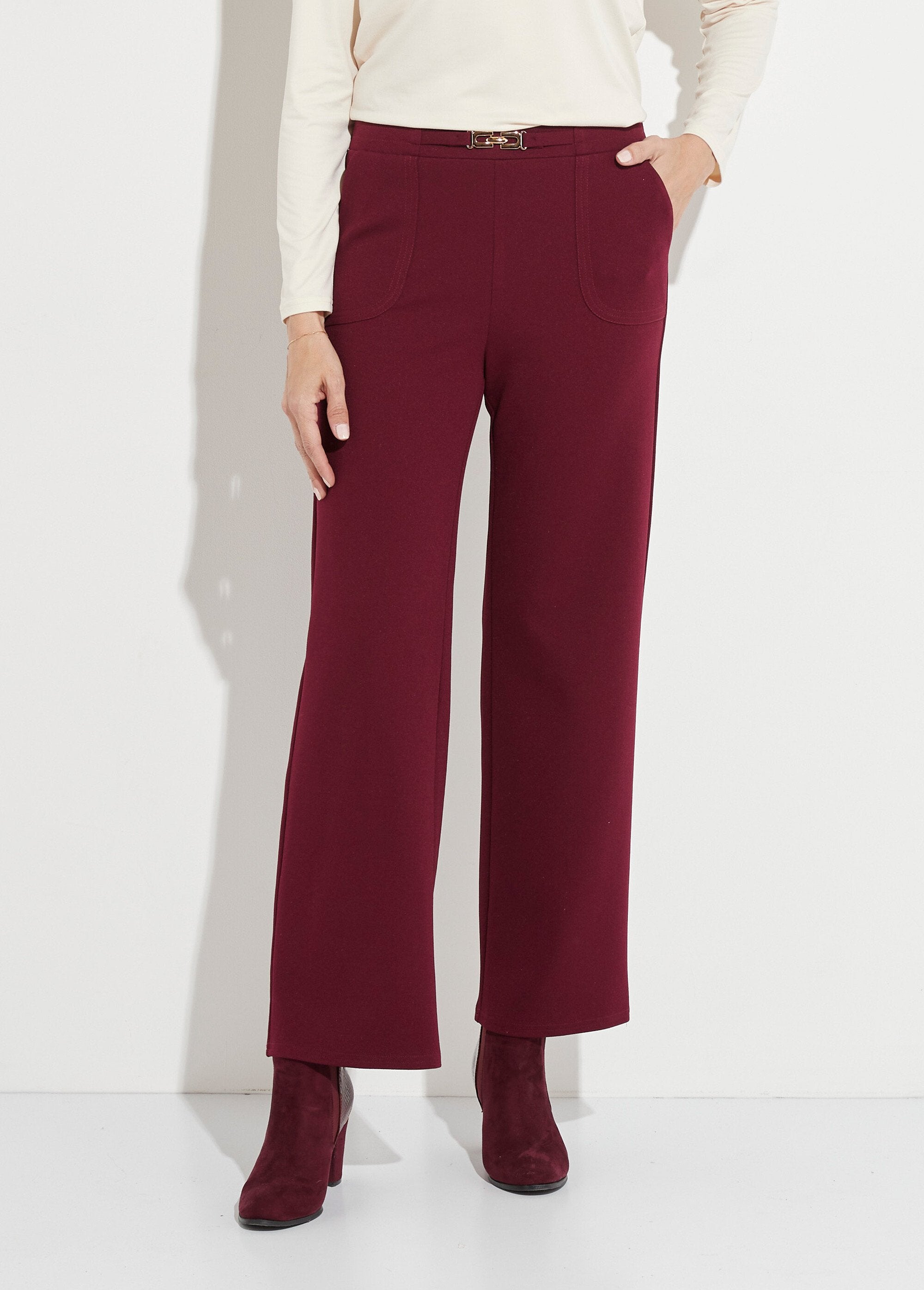 Calça_reta_com_cós_elástico_e_cinto_joia_Bordeaux_FA1_slim