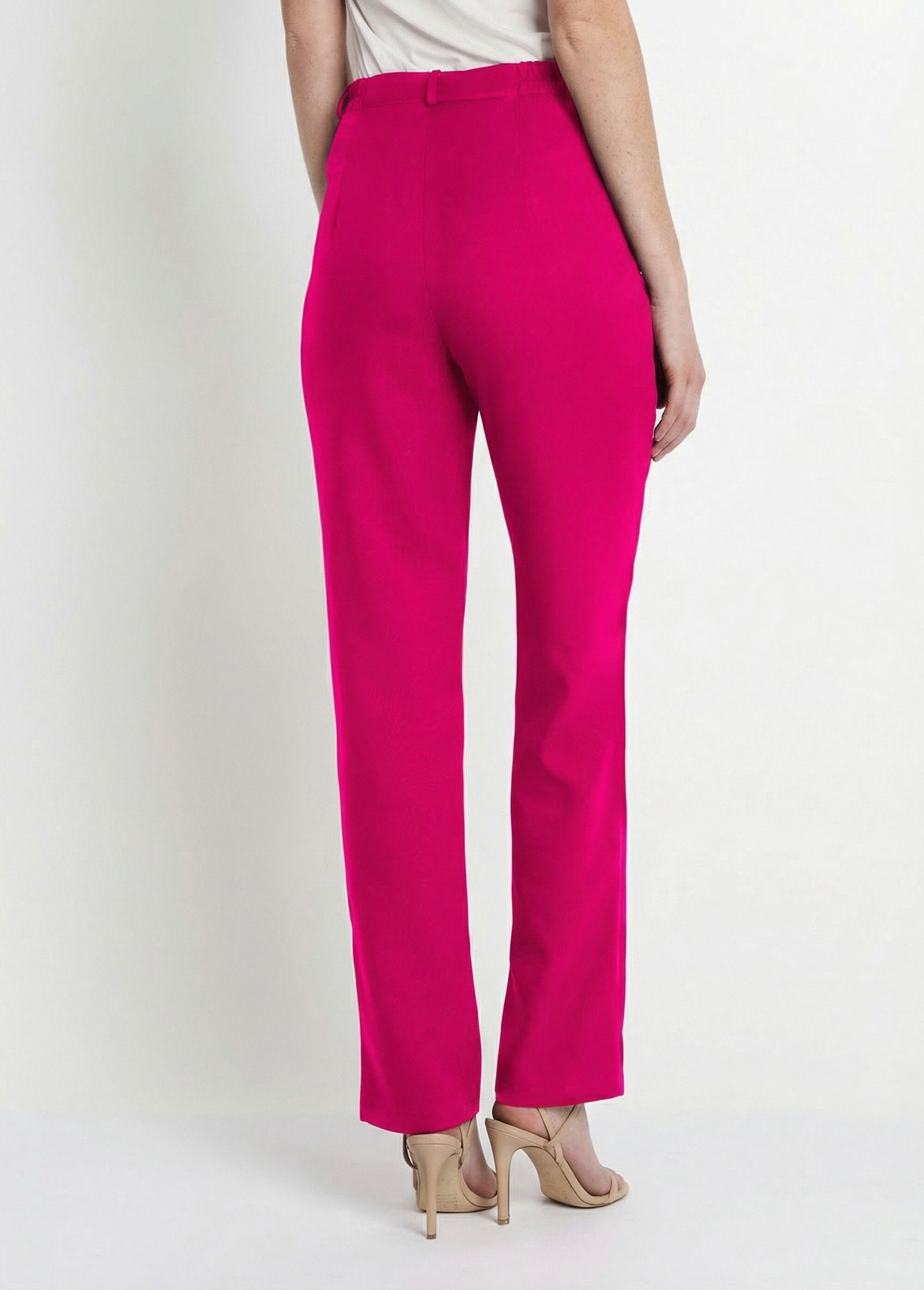 Calça_reta_lisa_com_cintura_semi_elástica_Framboesa_DO1_slim