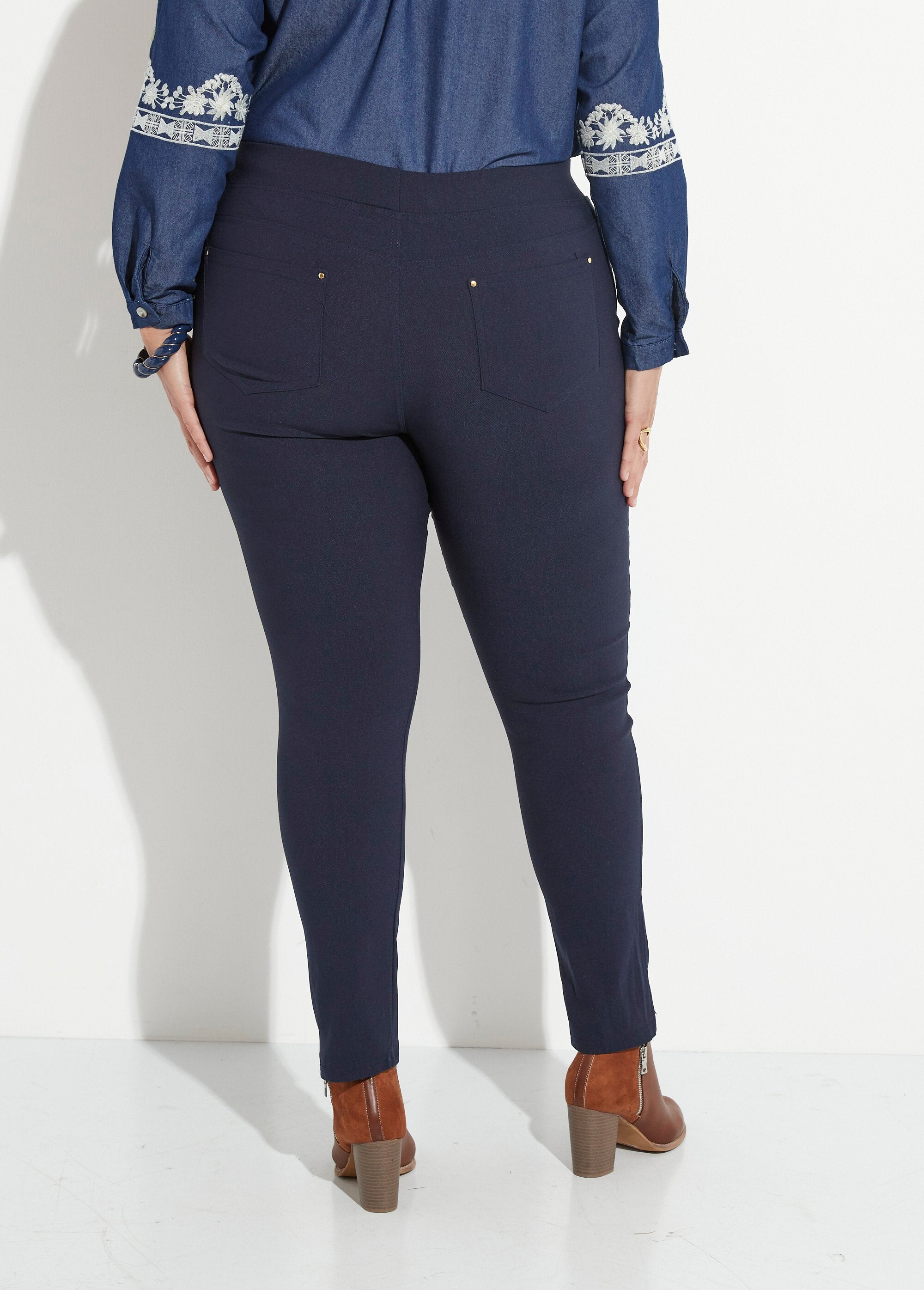 Pantalon_extensible_taille_élastiquée_Marine_DO1_curvy