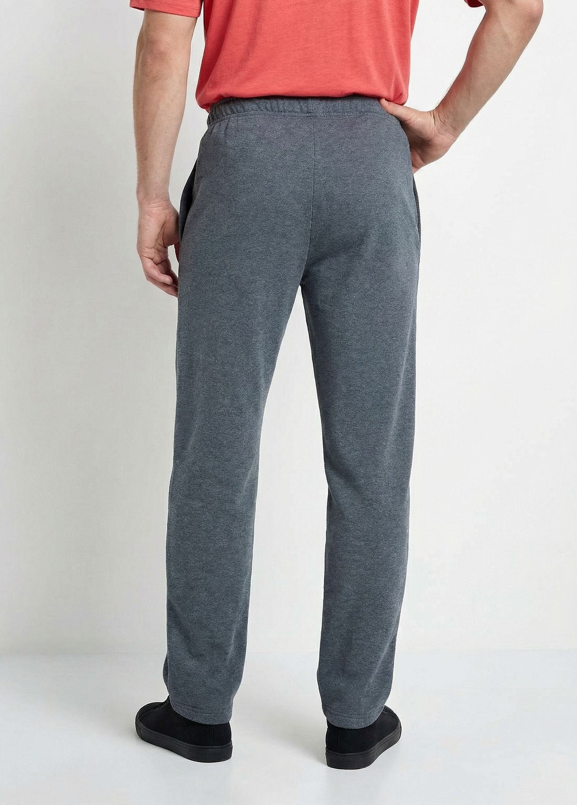 Pantalon_jogging_molleton_bas_et_taille_élastiqués_Gris_anthracite_DO1_slim