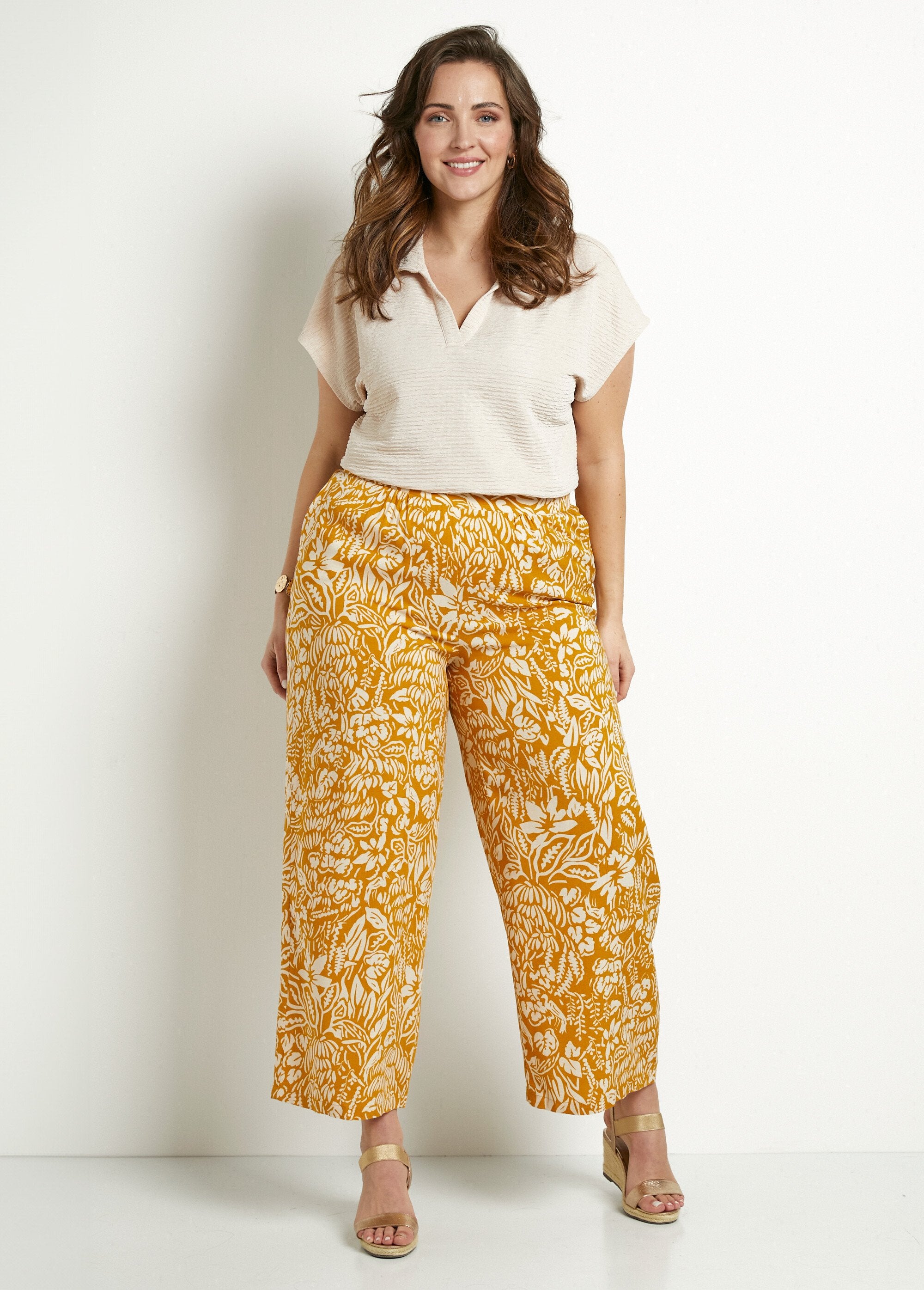 Pantalon_large_taille_élastiquée_fleuri_ou_uni_Jaune_et_ecru_SF1_curvy