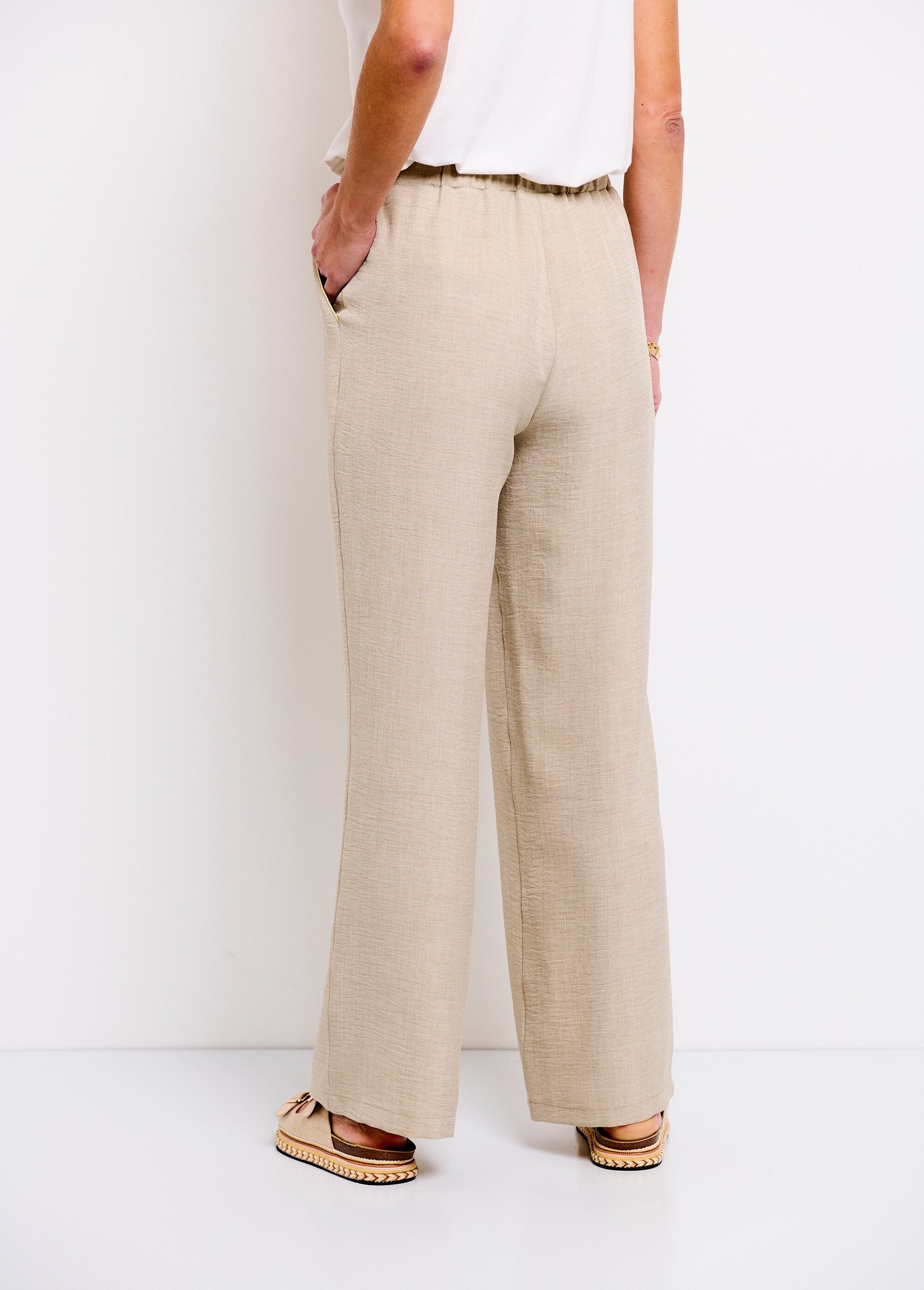 Pantalon_large_taille_semi_élastiquée_aspect_lin_Beige_DO1_slim