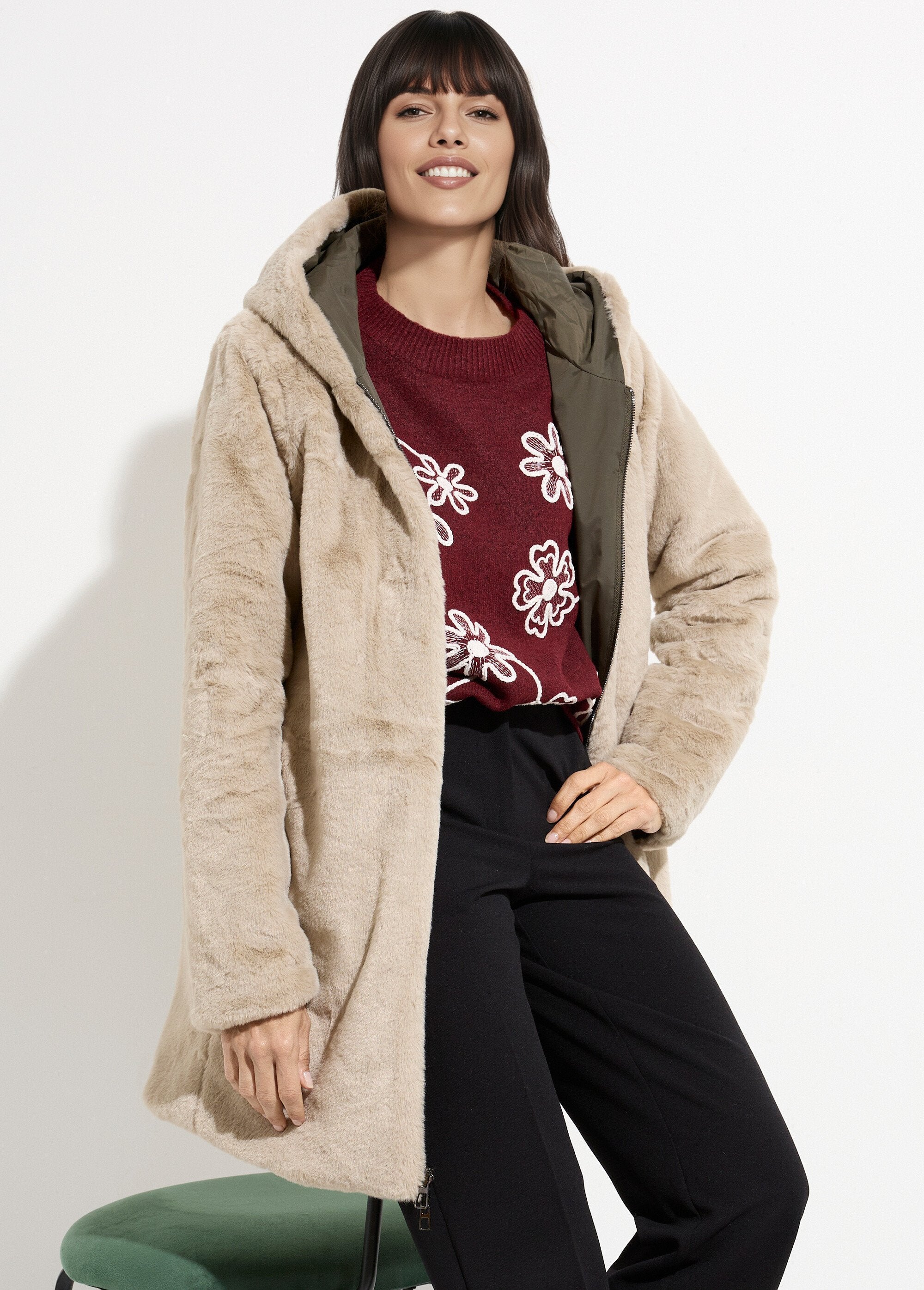 Parka_réversible_déperlant_/_fourrure_1_Kaki_et_beige_DE2_slim