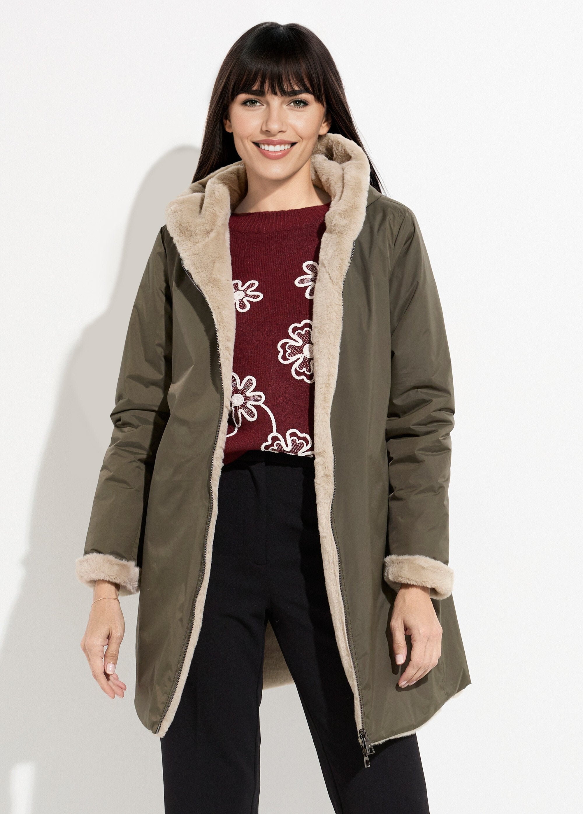 Parka_réversible_déperlant_/_fourrure_1_Kaki_et_beige_FA1_slim