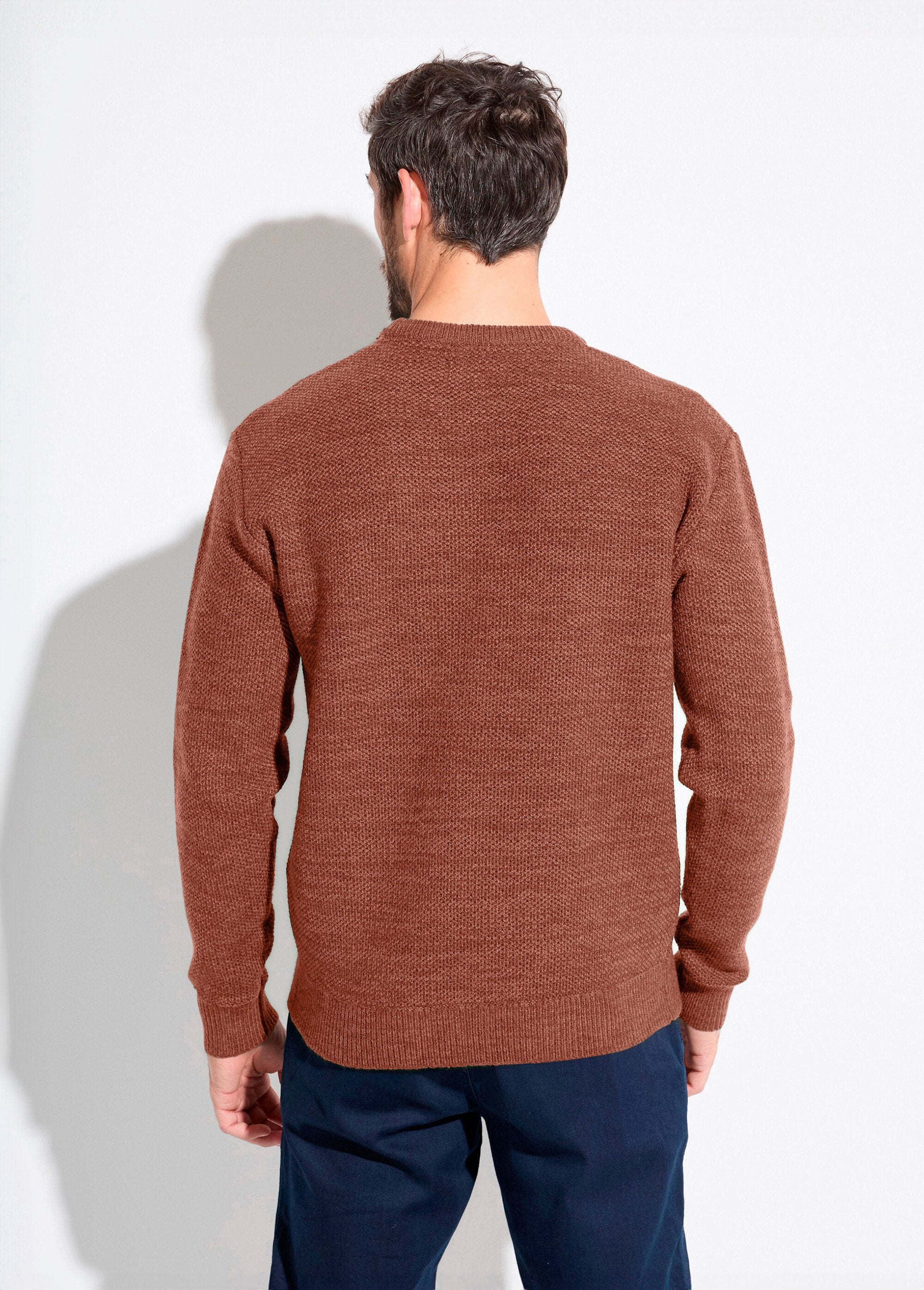 Pull_col_rond_maille_chinée_laine_manches_longues_Brique__DO1_slim