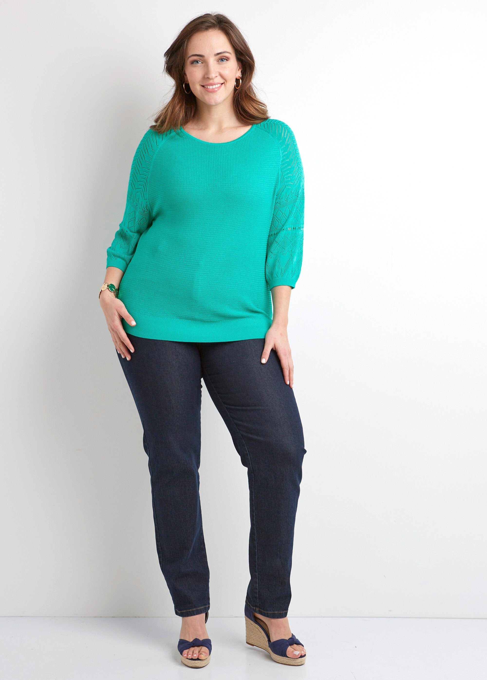 Suéter_leve_com_mangas_raglan_3/4_e_gola_redonda_Aqua_SF1_curvy