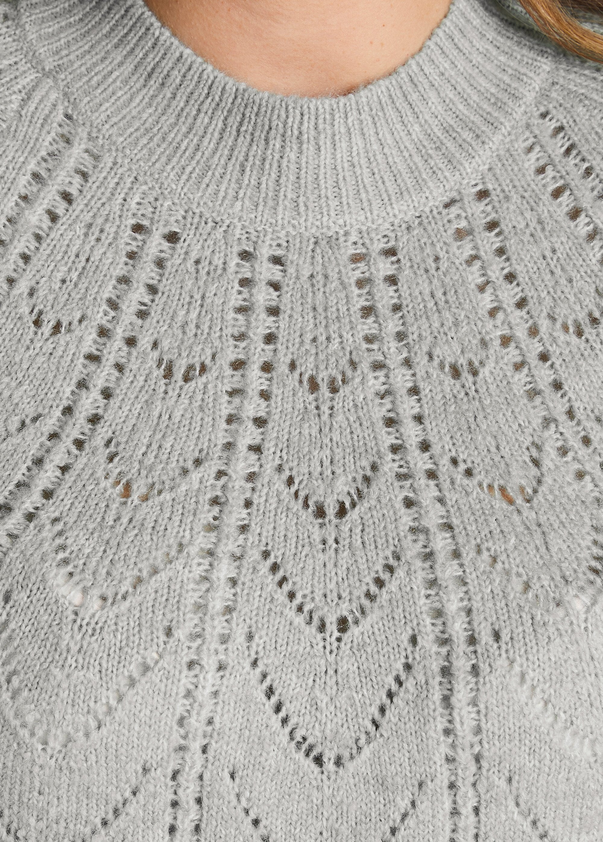 Camisola_com_gola_redonda_em_malha_mosqueada_aberta_Urze_cinza_DE2_curvy