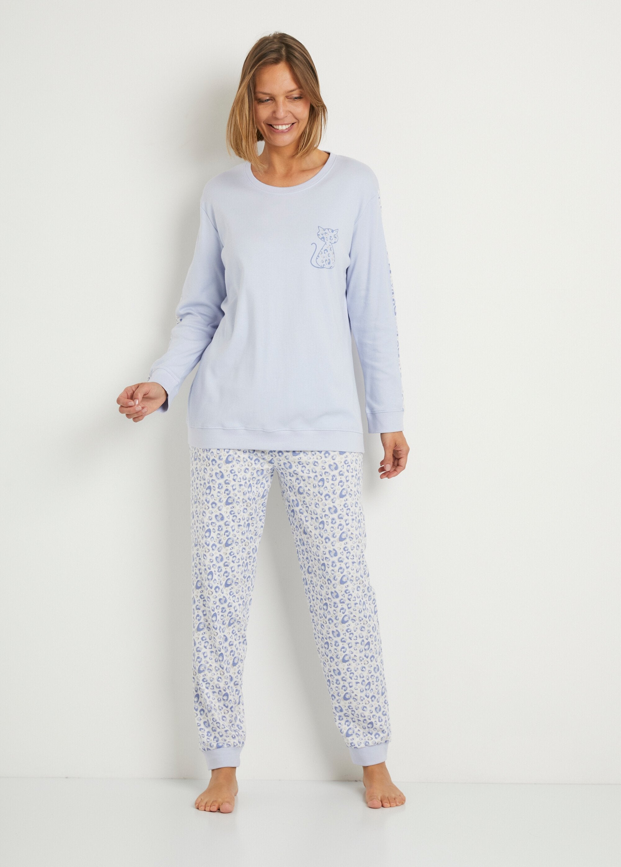 Pijama_de_manga_comprida_em_algodão_interlock_Bleu_et_imprime_FA1_slim