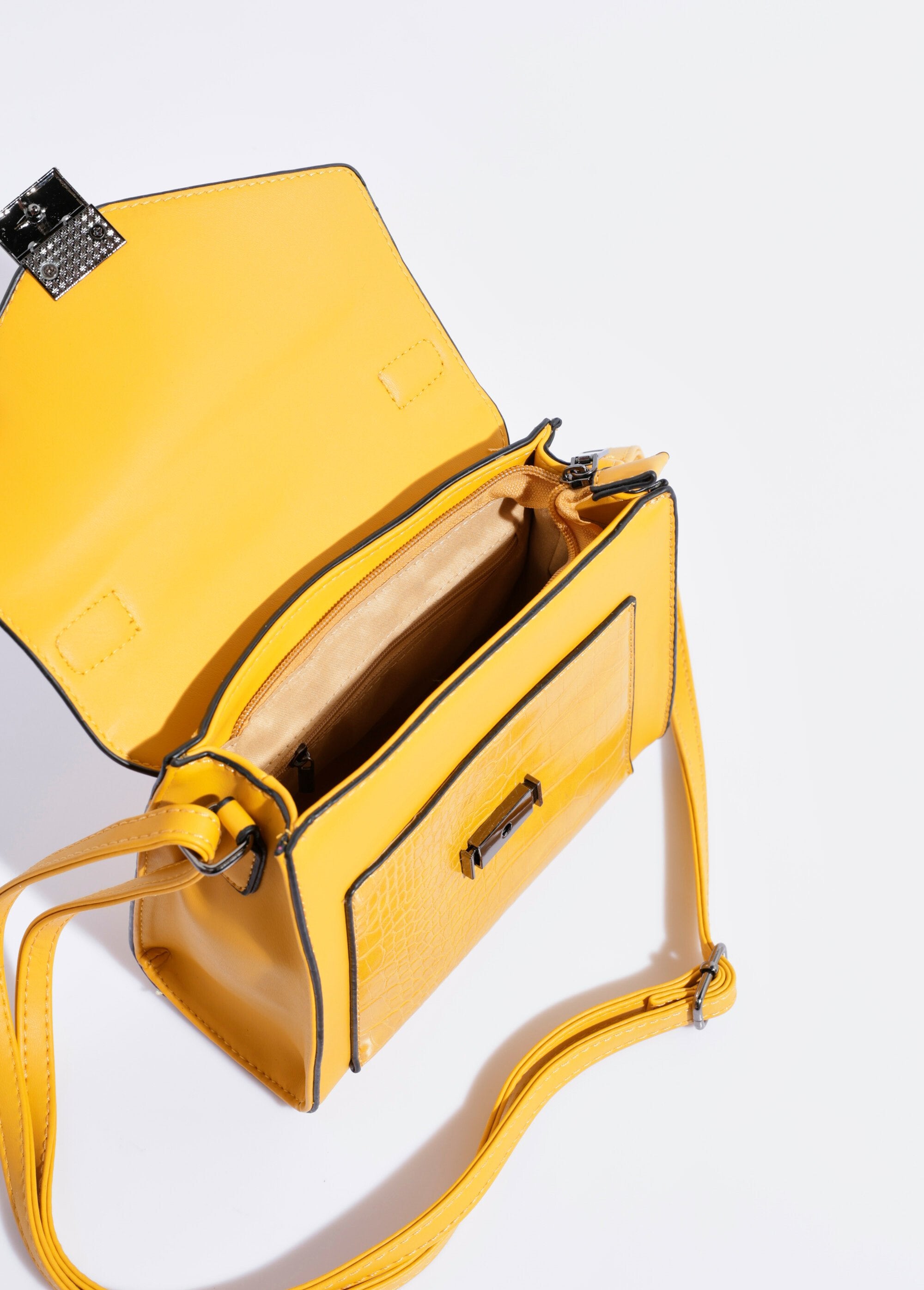 Bolsa_com_aparência_de_réptil,_alça_curta_Jaune_DE1_slim