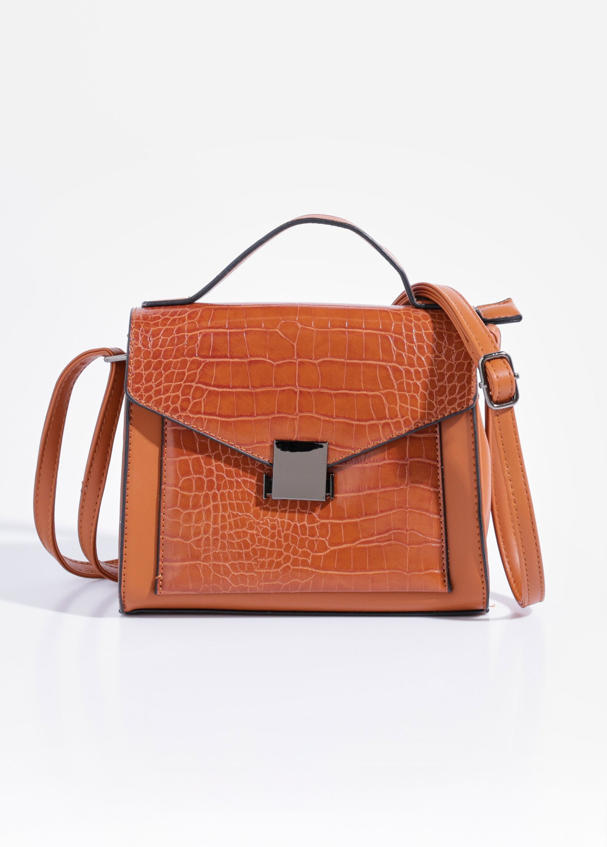 Bolsa_com_aparência_de_réptil,_alça_curta_Camel_FA1_slim