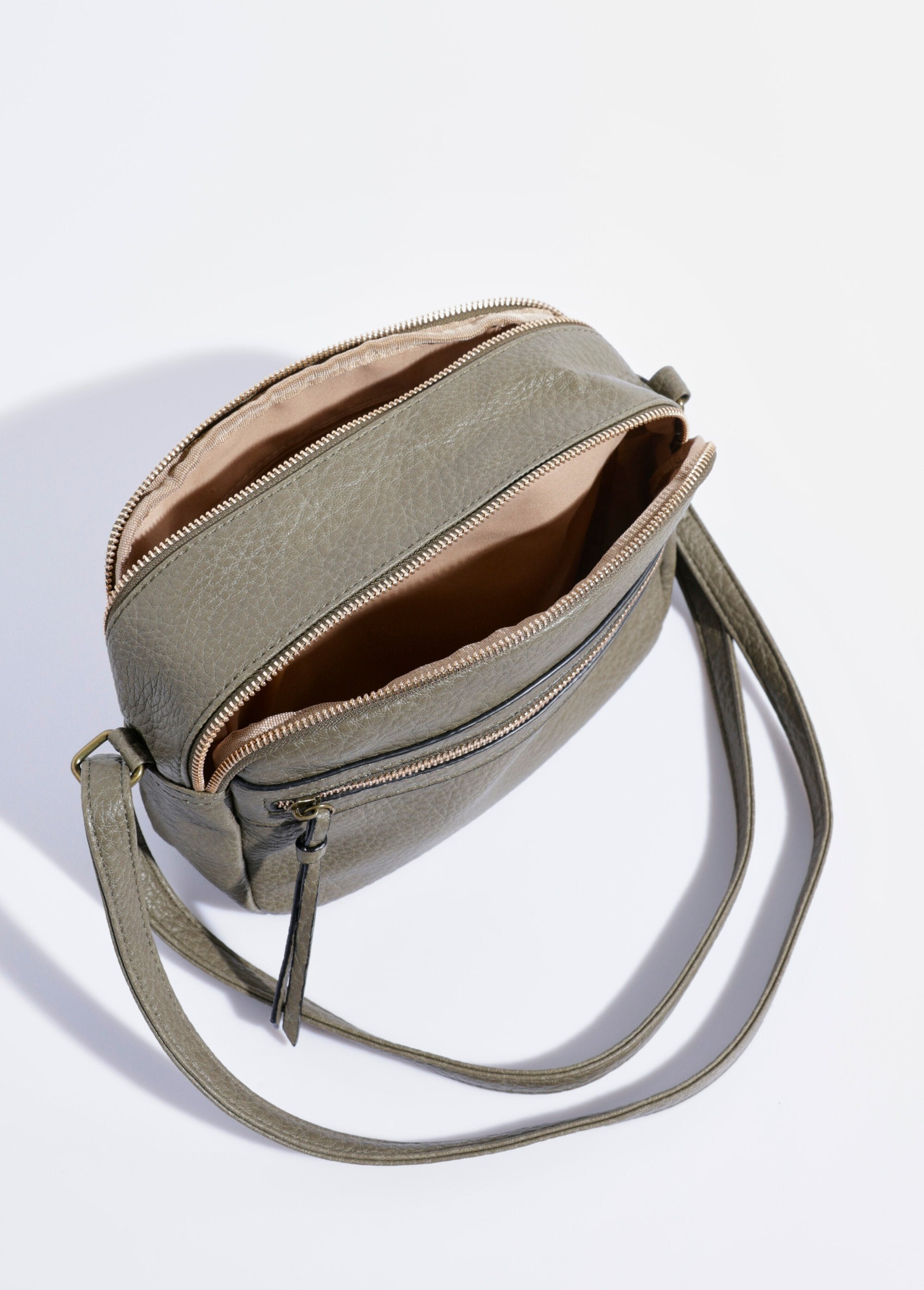Bolsa_compacta_com_zíper_duplo_de_metal_Kaki_OV1_slim