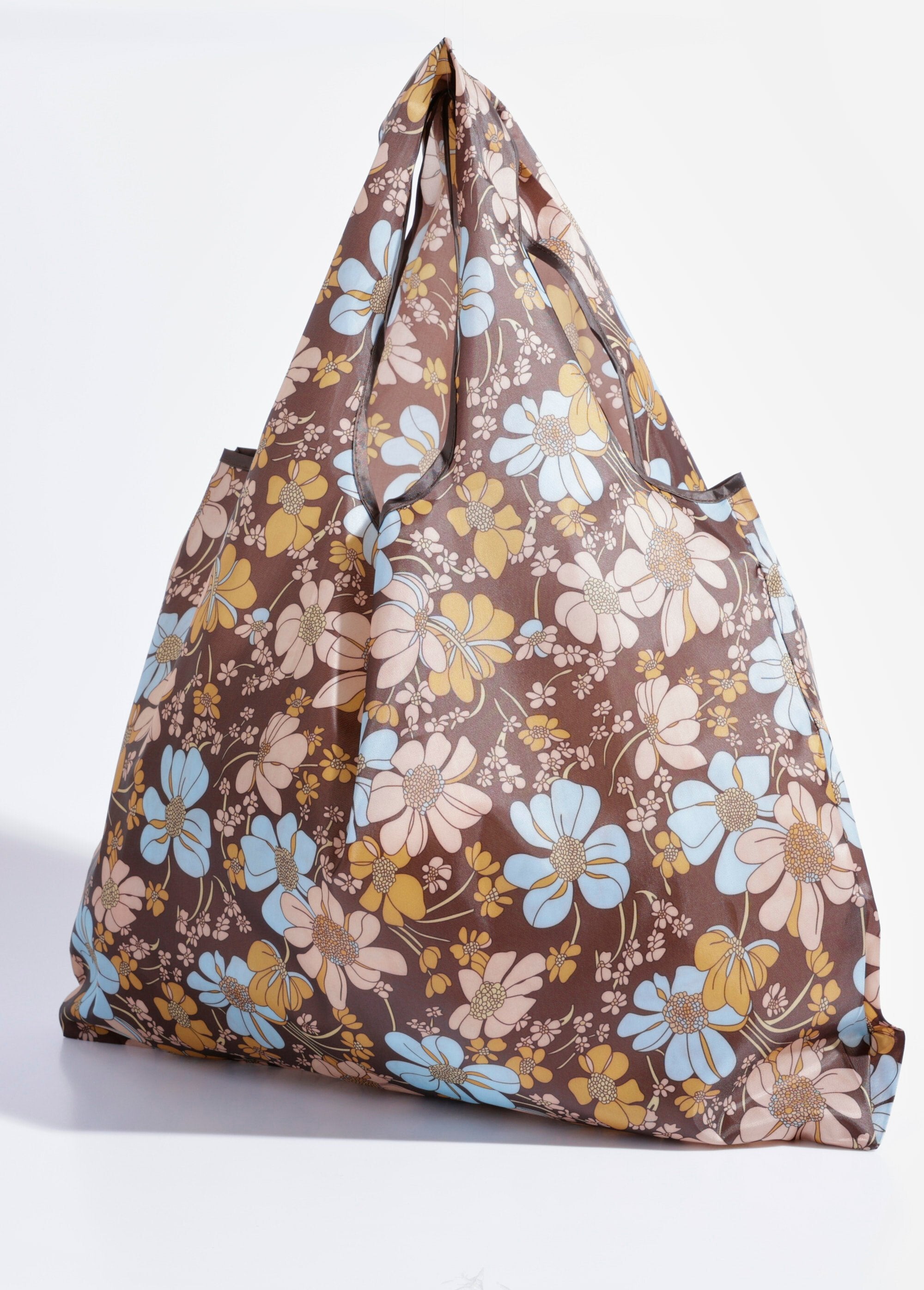 Sacola_de_compras_dobrável,_margarida_Marron_imprime_FA1_slim