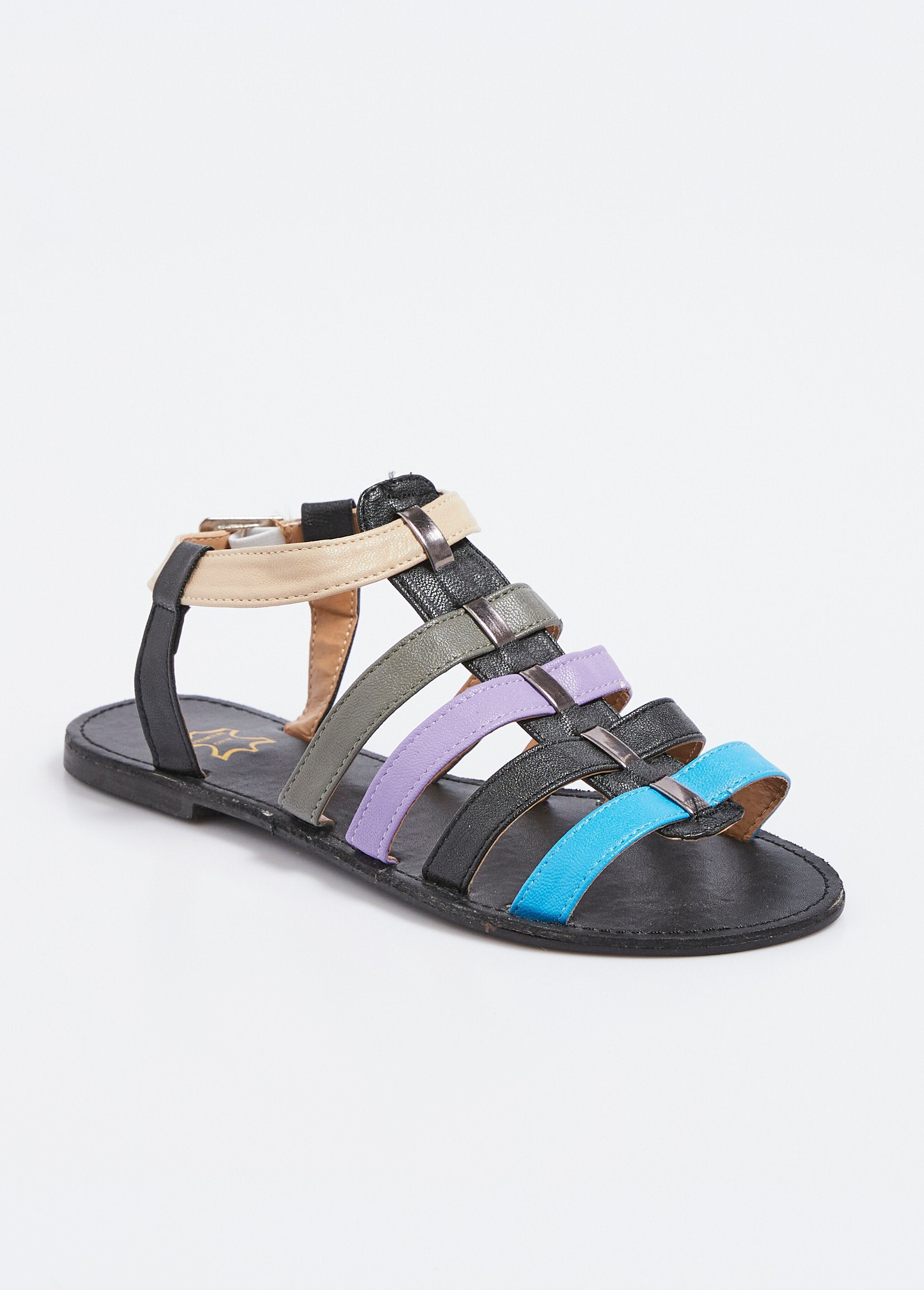 Sandálias_gladiadoras_com_tiras_multicoloridas_Noir_FA1_slim