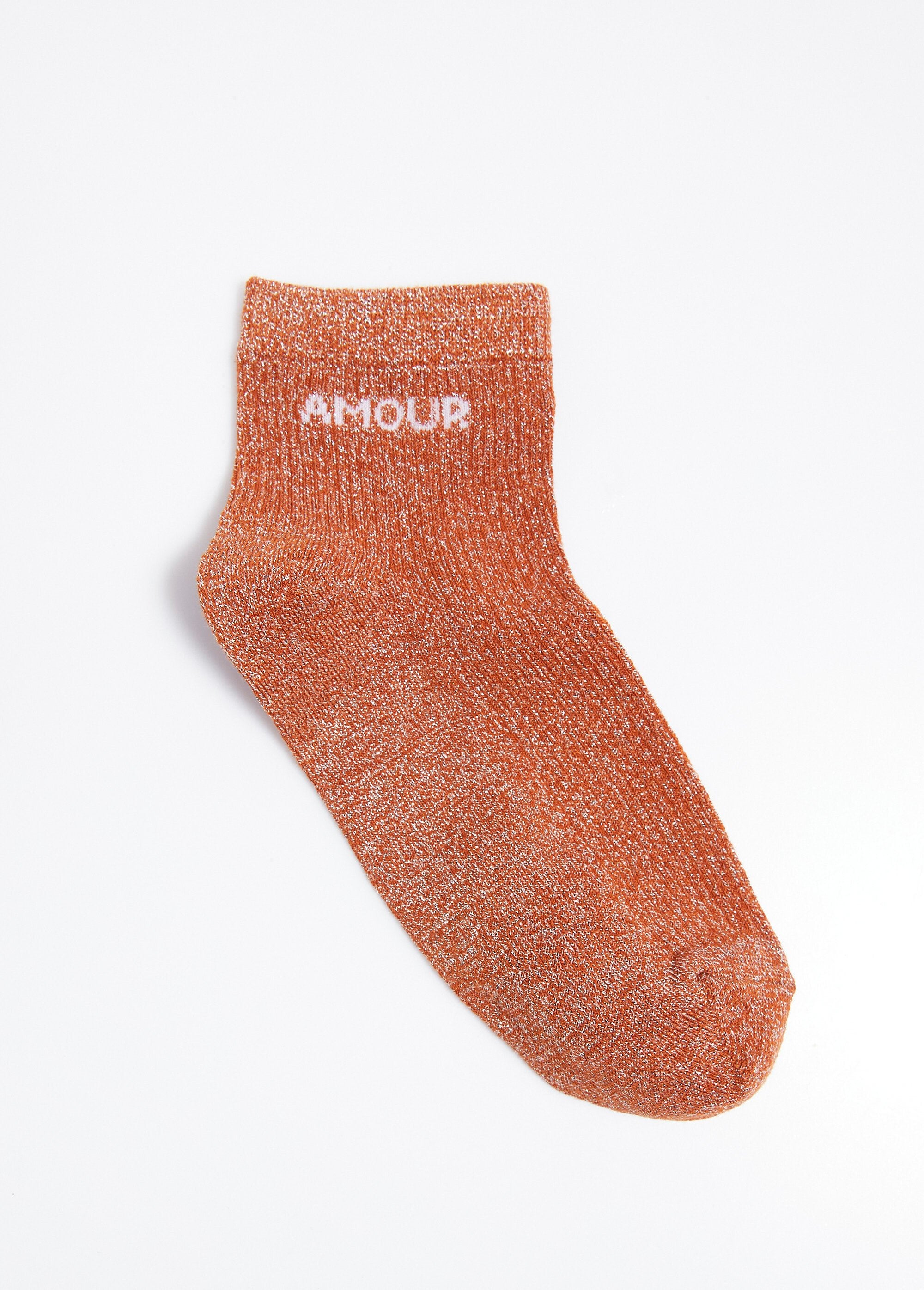 Socquettes_fil_métallisé,_message_AMOUR_Orange_DE1_slim