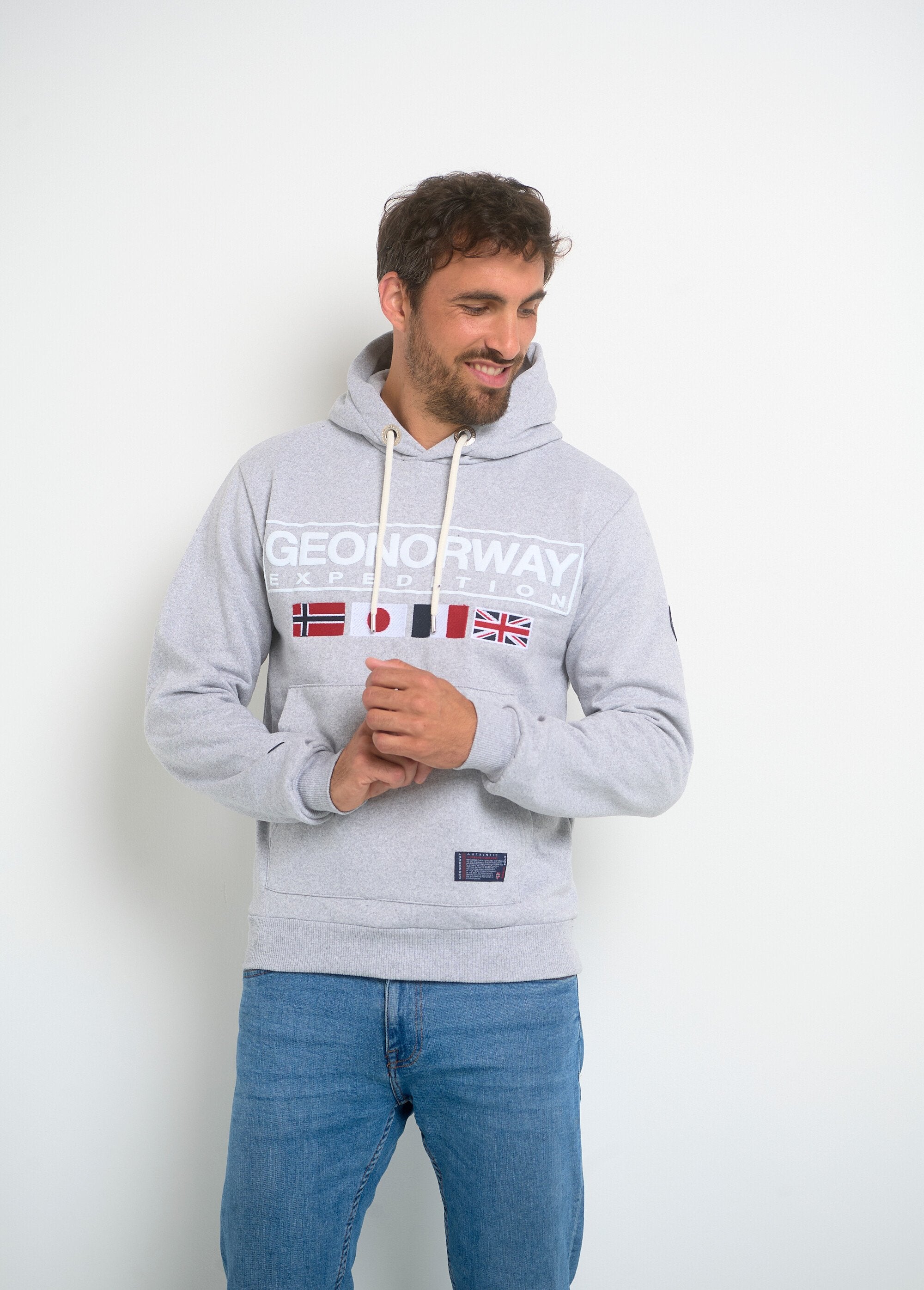 Sweat_à_capuche_drapeaux_poche_kangourou_Gris_melange_FA1_slim