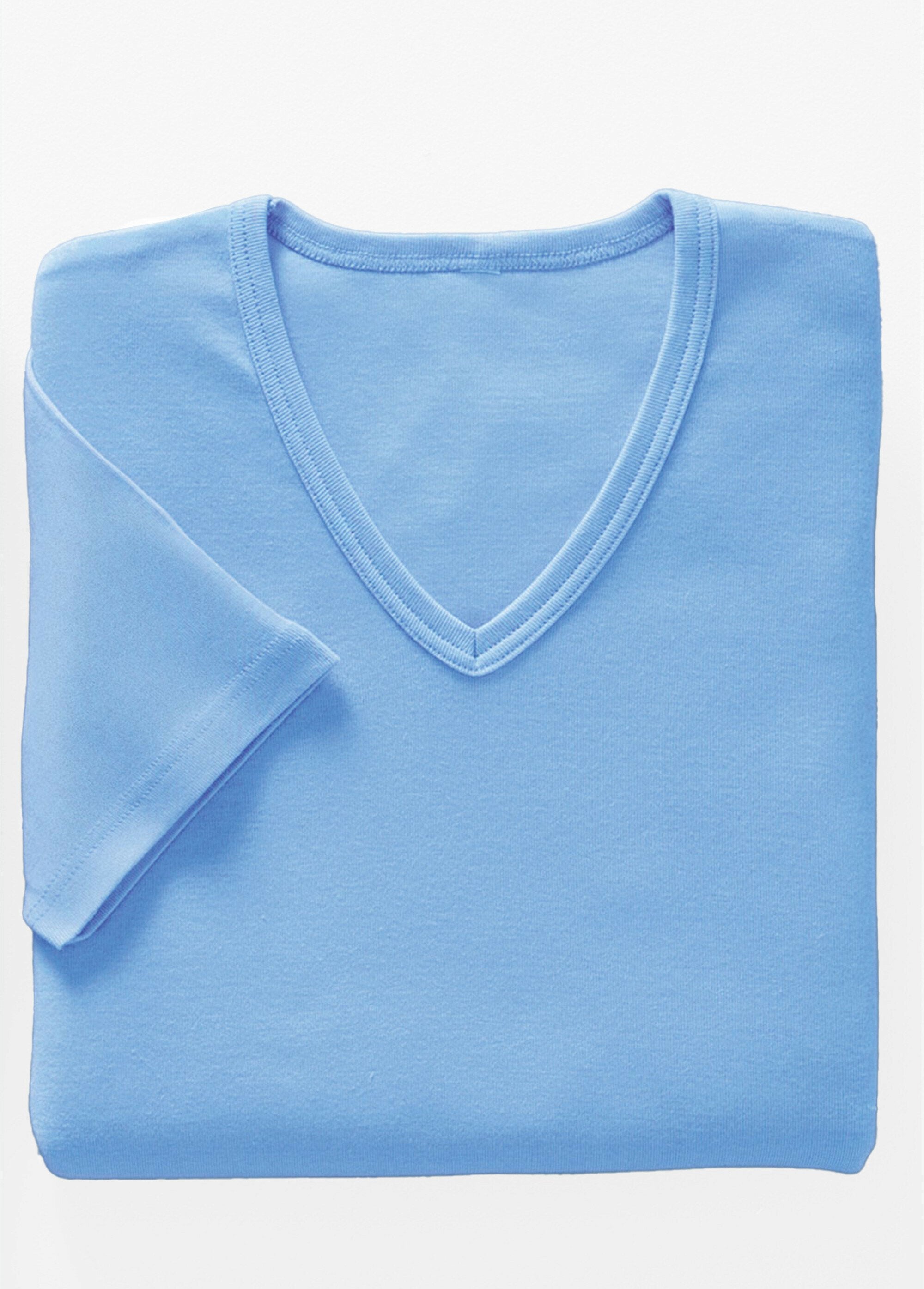 T-shirt_col_V_coton_-_lot_de_2_Ciel_lot3_FA1_slim