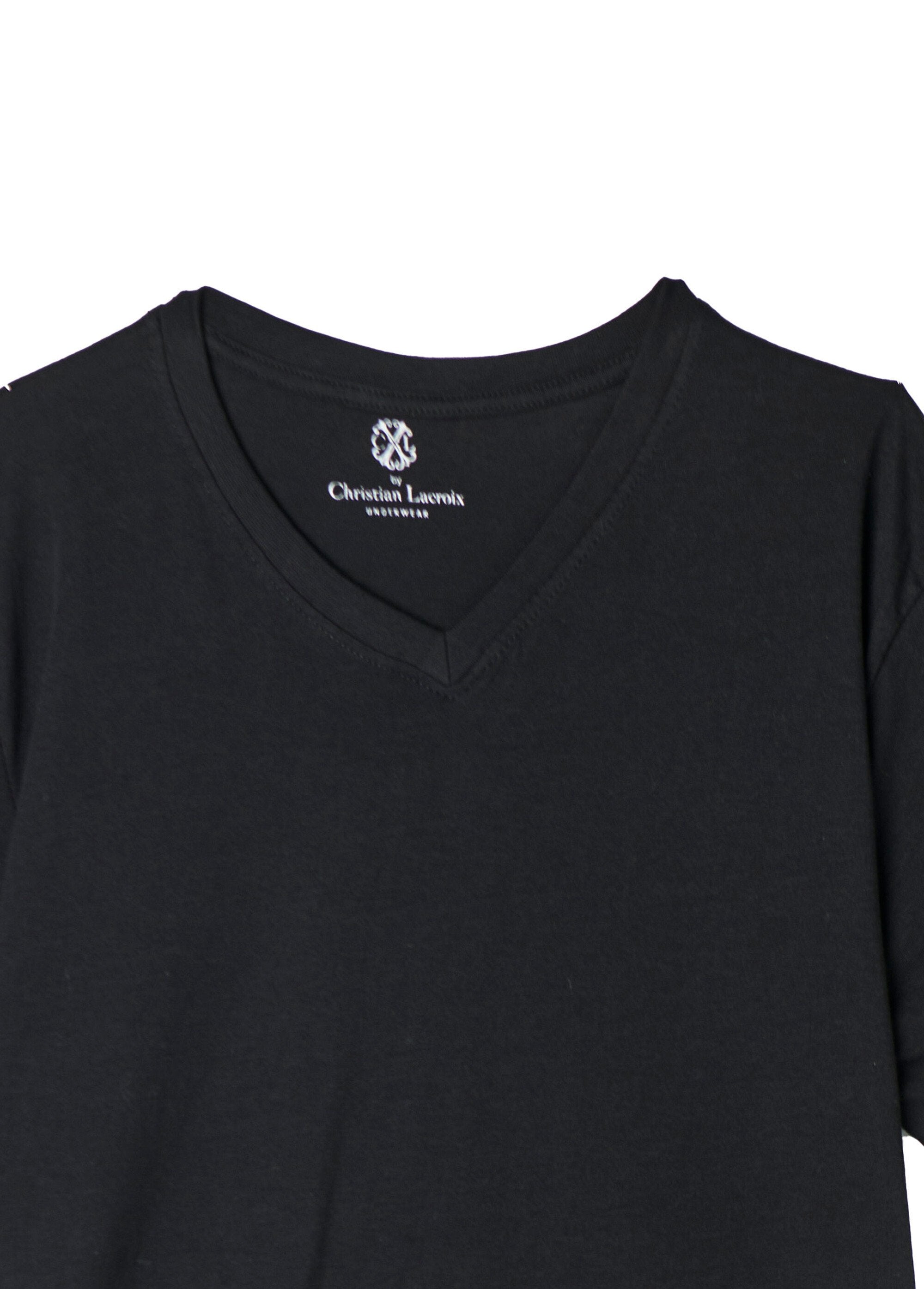 Camiseta_de_algodão_com_decote_em_V_Noir_DE1_slim