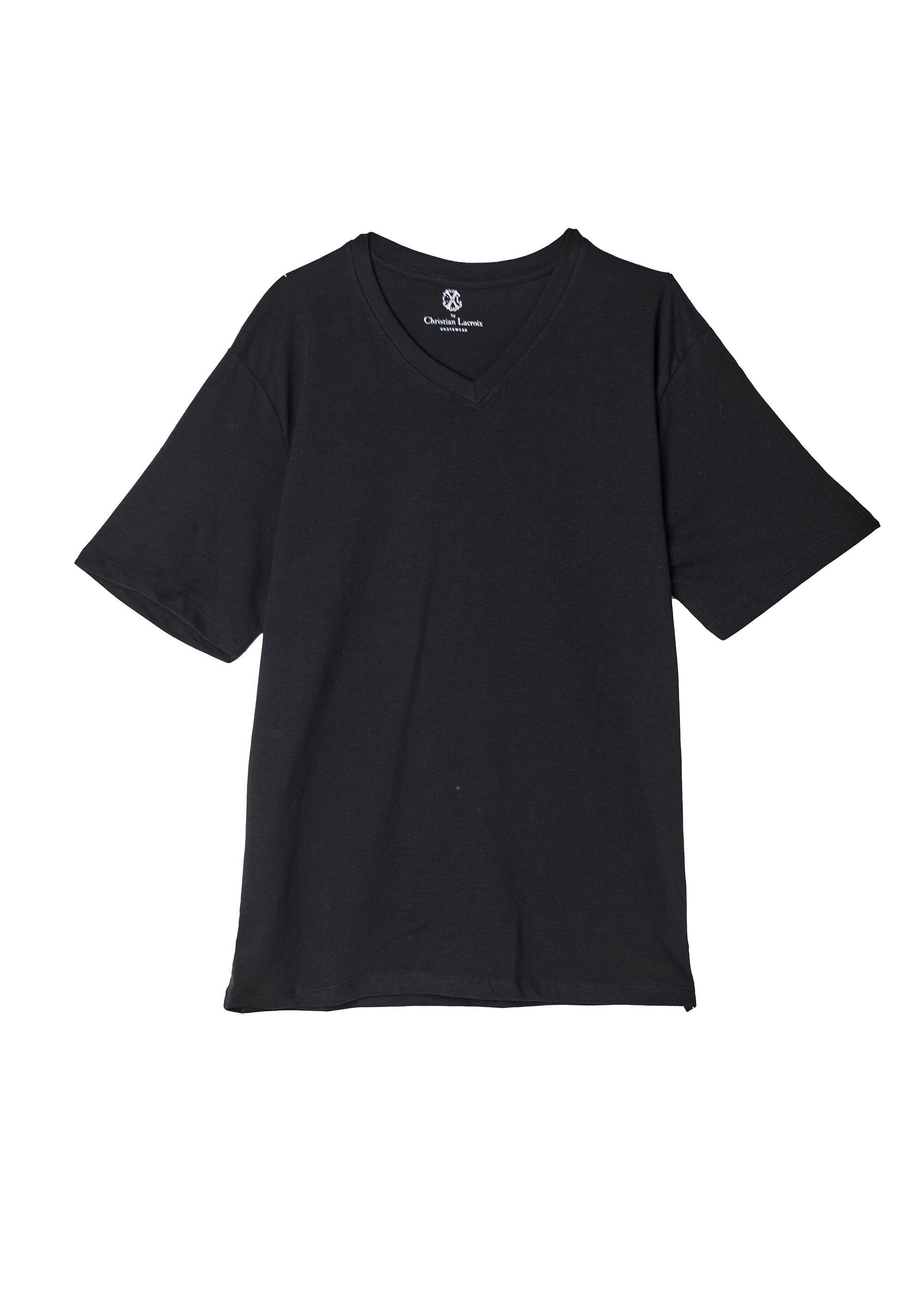Camiseta_de_algodão_com_decote_em_V_Noir_FA1_slim