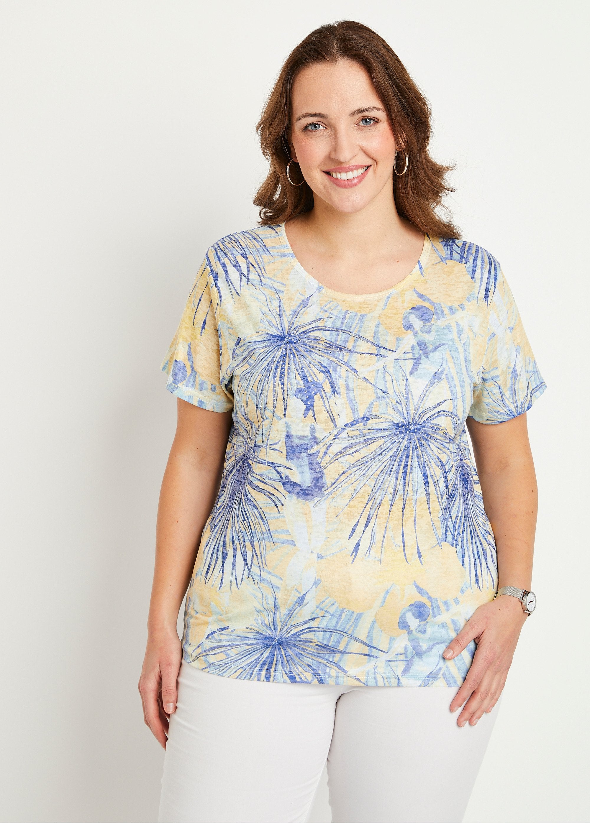 T-shirt_curta_com_strass_Amarelo_e_azul_FA1_curvy