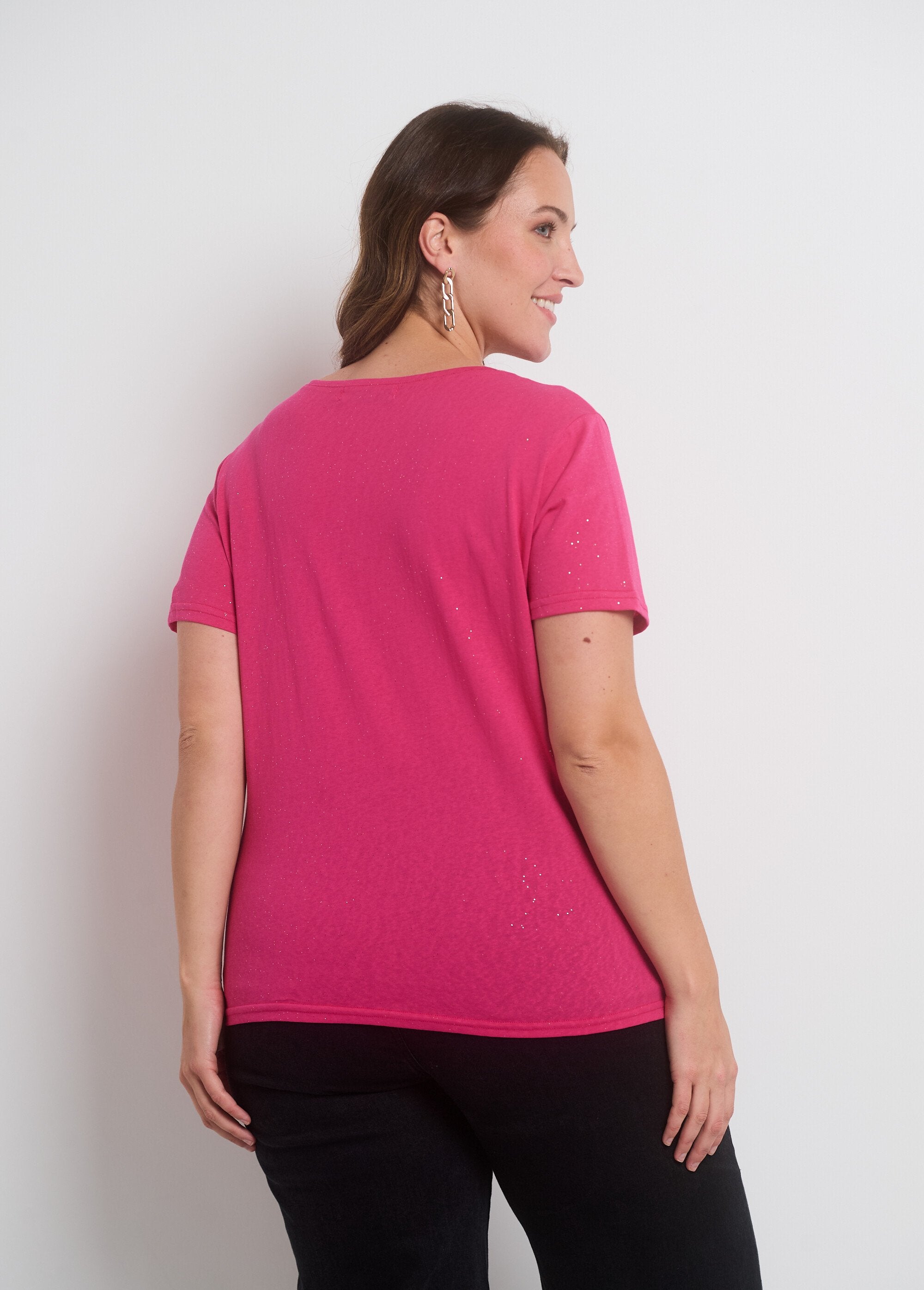 T-shirt_maille_pailletée_manches_courtes_Fuchsia_DO1_curvy