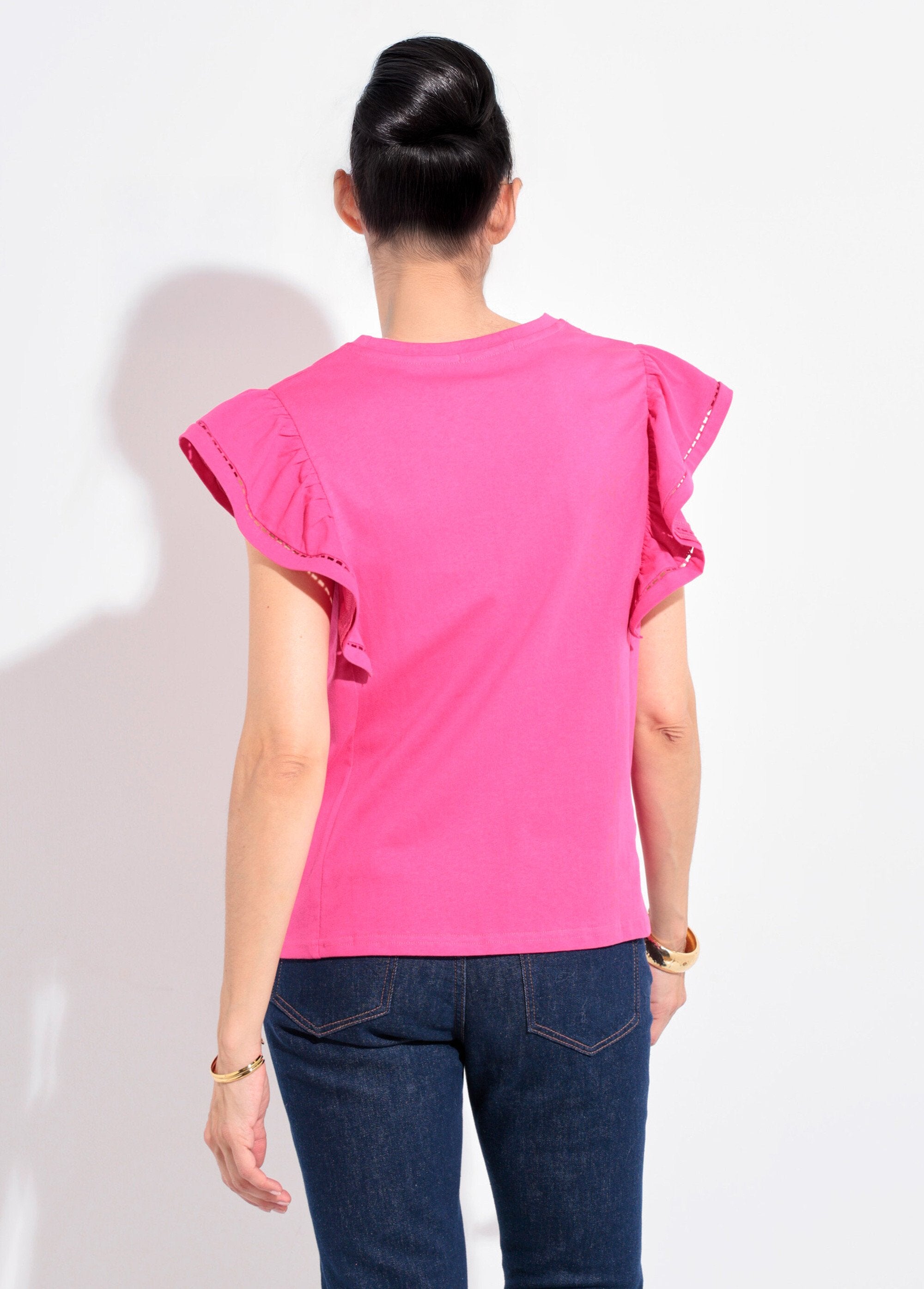 Camiseta_com_mangas_curtas_e_babados_vazados_Fuchsia_DO1_slim