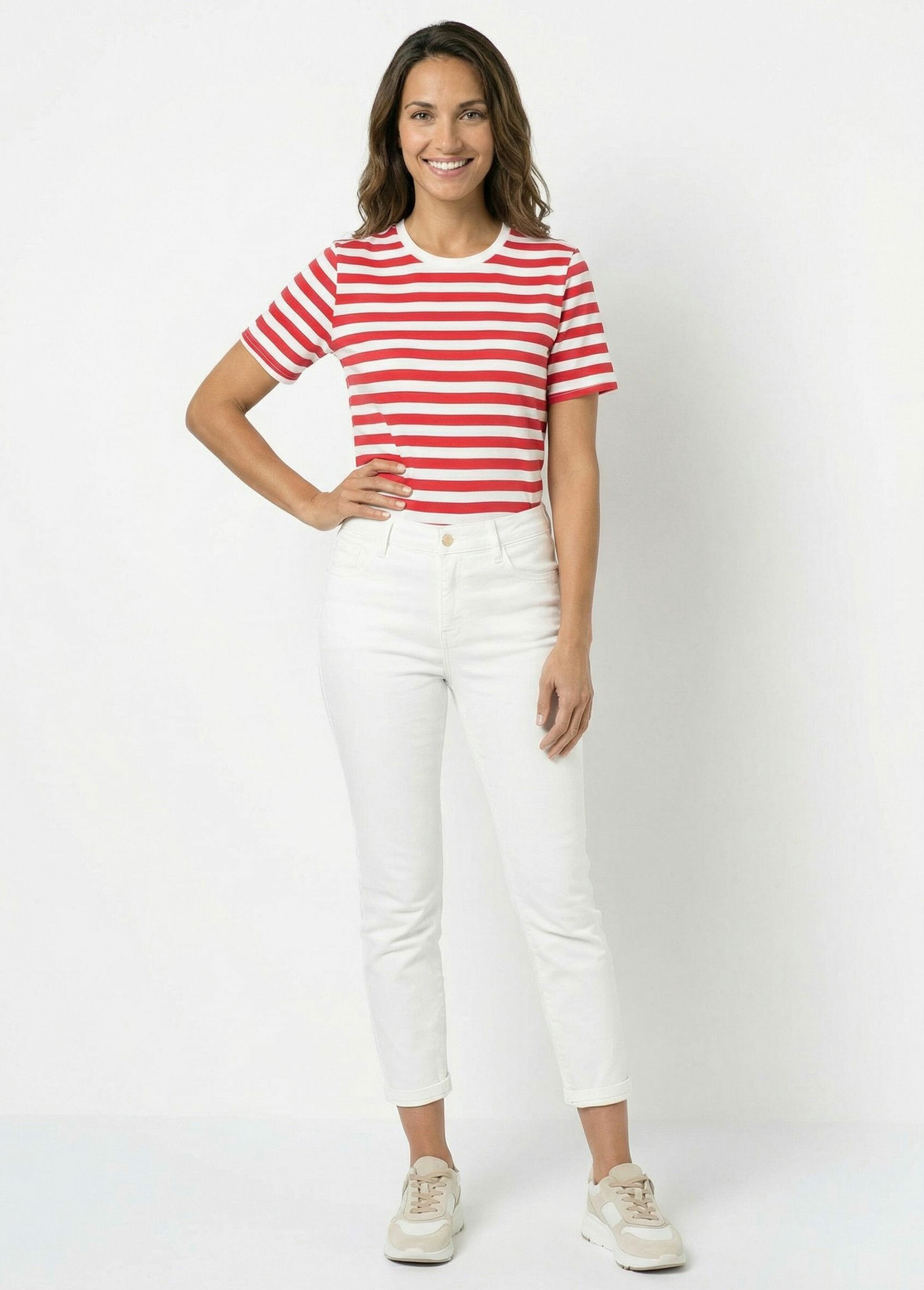 T-shirt_marinière_en_coton_stretch_Rouge_et_blanc_SF1_slim