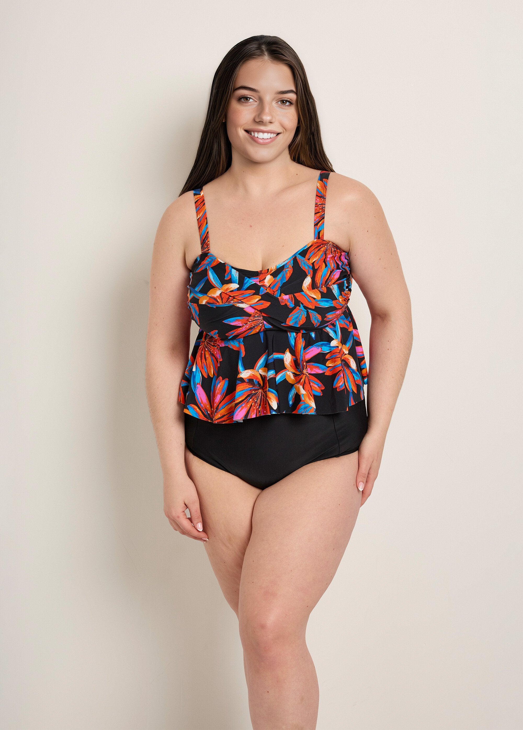 Tankini_2_peças_com_efeito_drapeado,_exótico_Noir_imprime_FA1_curvy