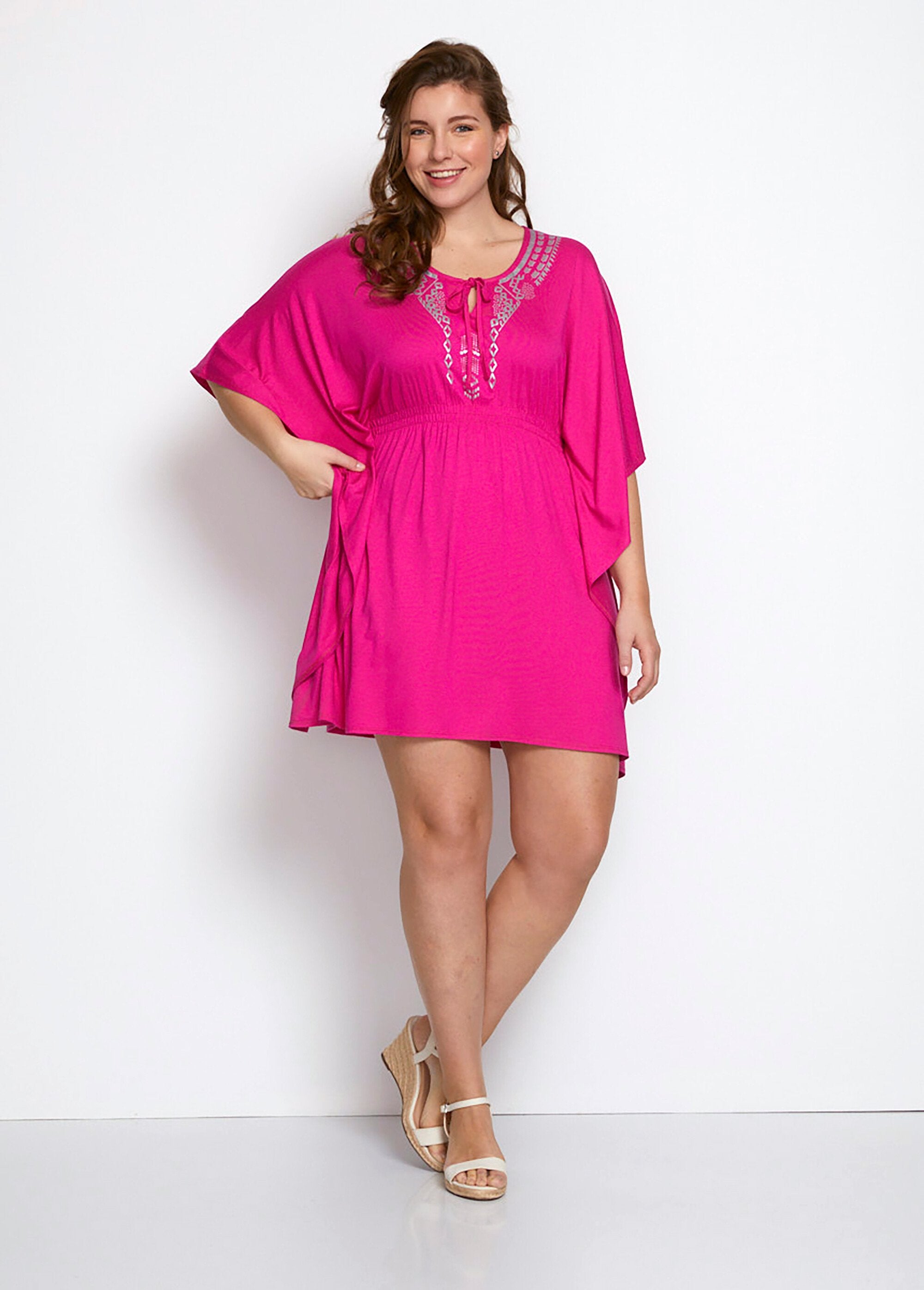 Tee-shirt_longueur_tunique_volume_T_Fuchsia_SF1_curvy