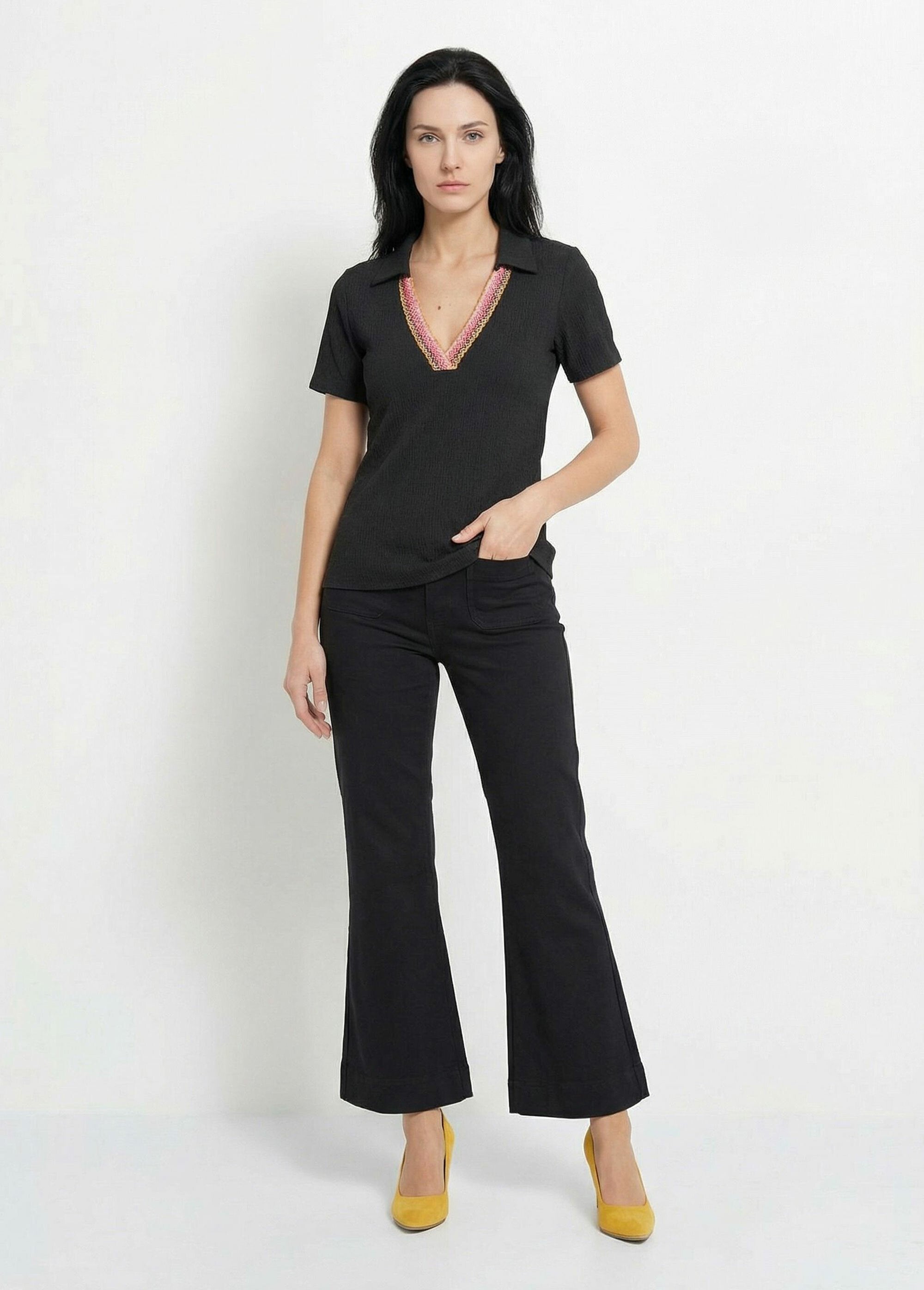 Tunique_gaufrée_col_V_fantaisie_Noir_SF1_slim