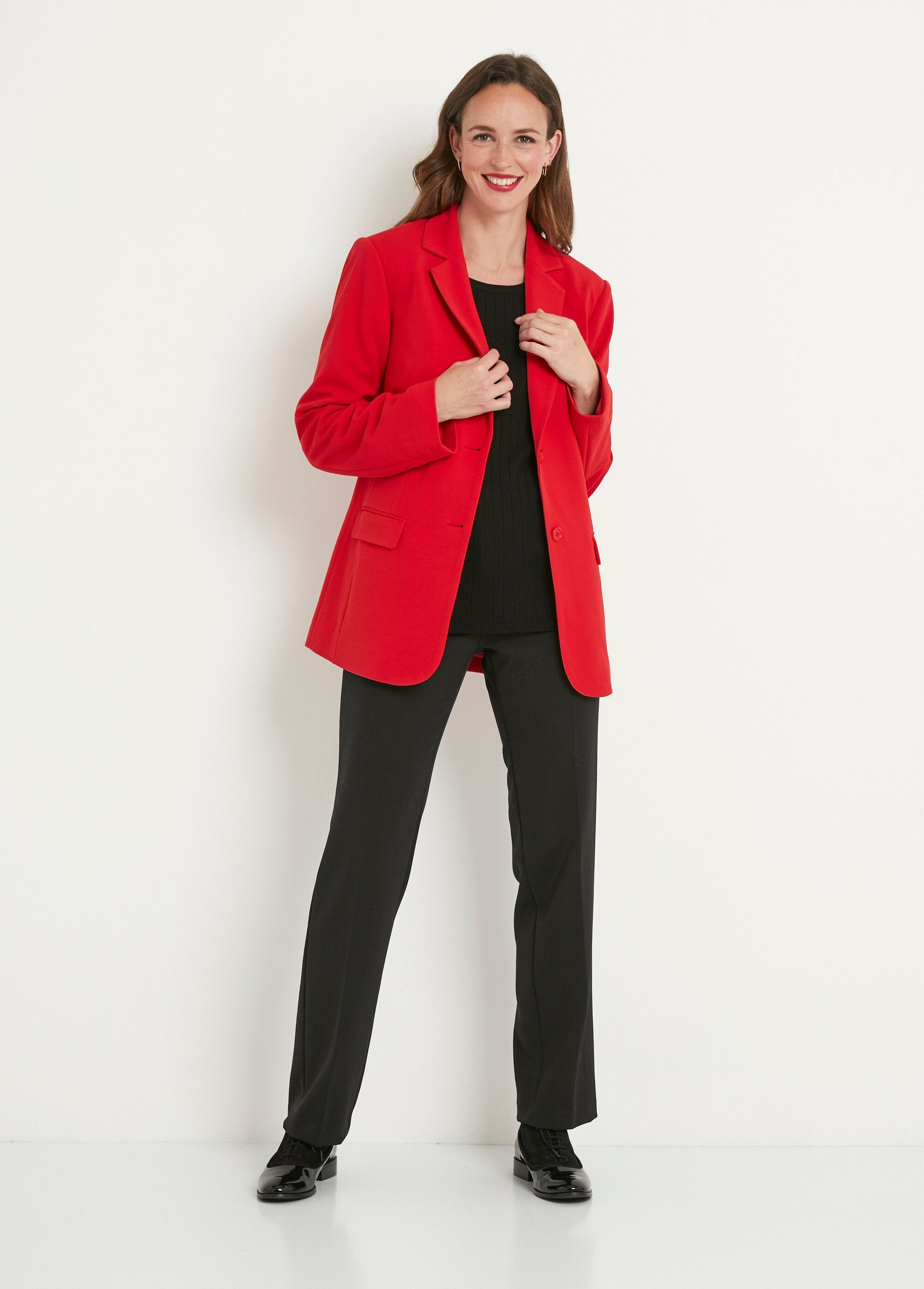 Blazer_liso_de_corte_direito_com_gola_de_alfaiate_Rouge_SF1_slim