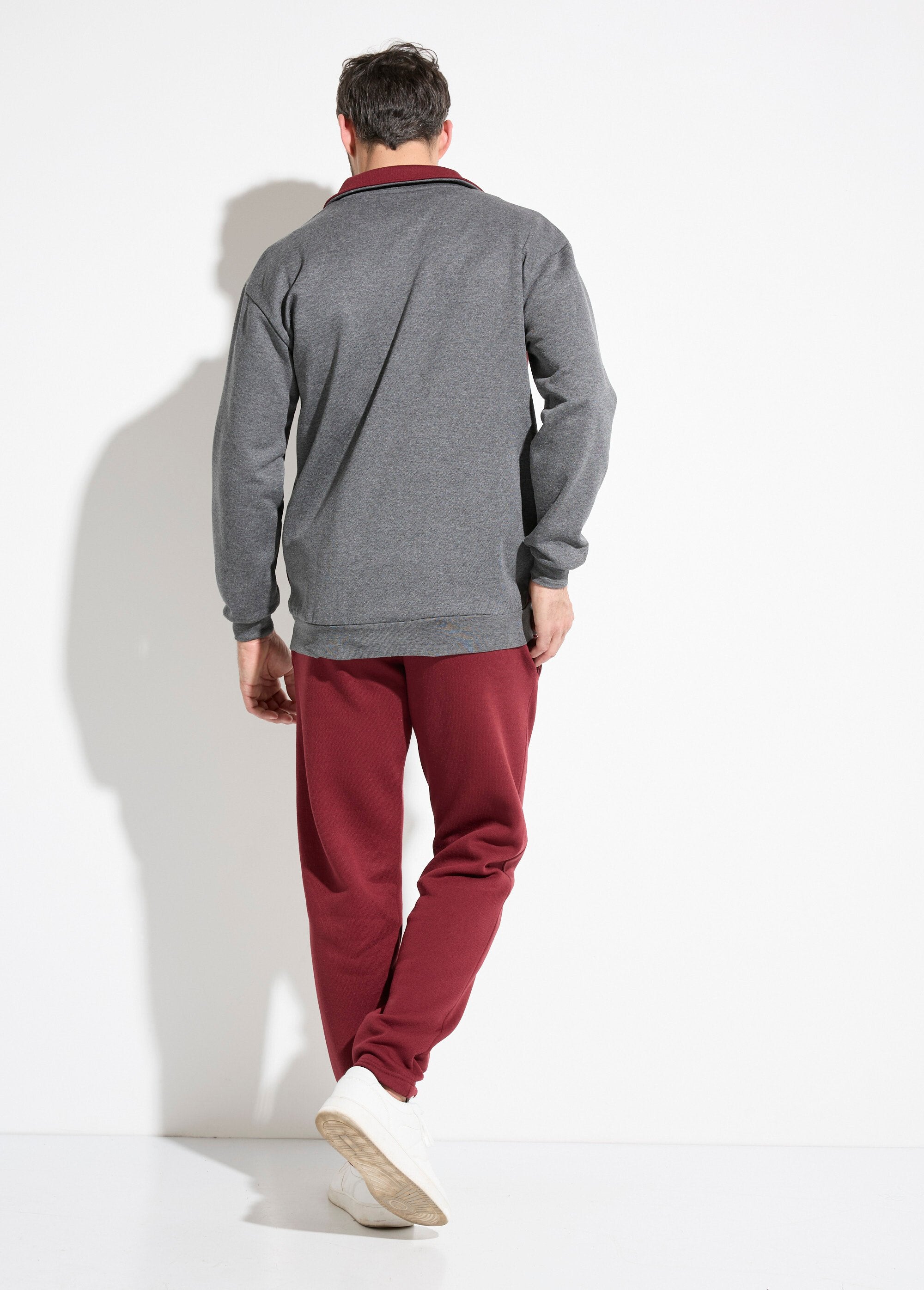Jaqueta_de_lã_de_algodão_bicolor_com_zíper_Anthracite_et_bordeaux_DO1_slim